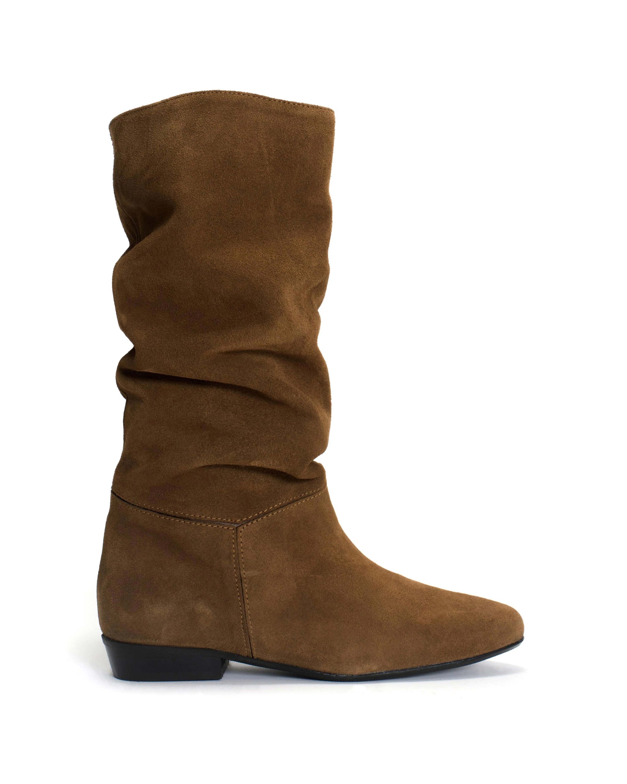Jasmina 20 Calf suede Cinnamon & dark taupe - Anonymous Copenhagen