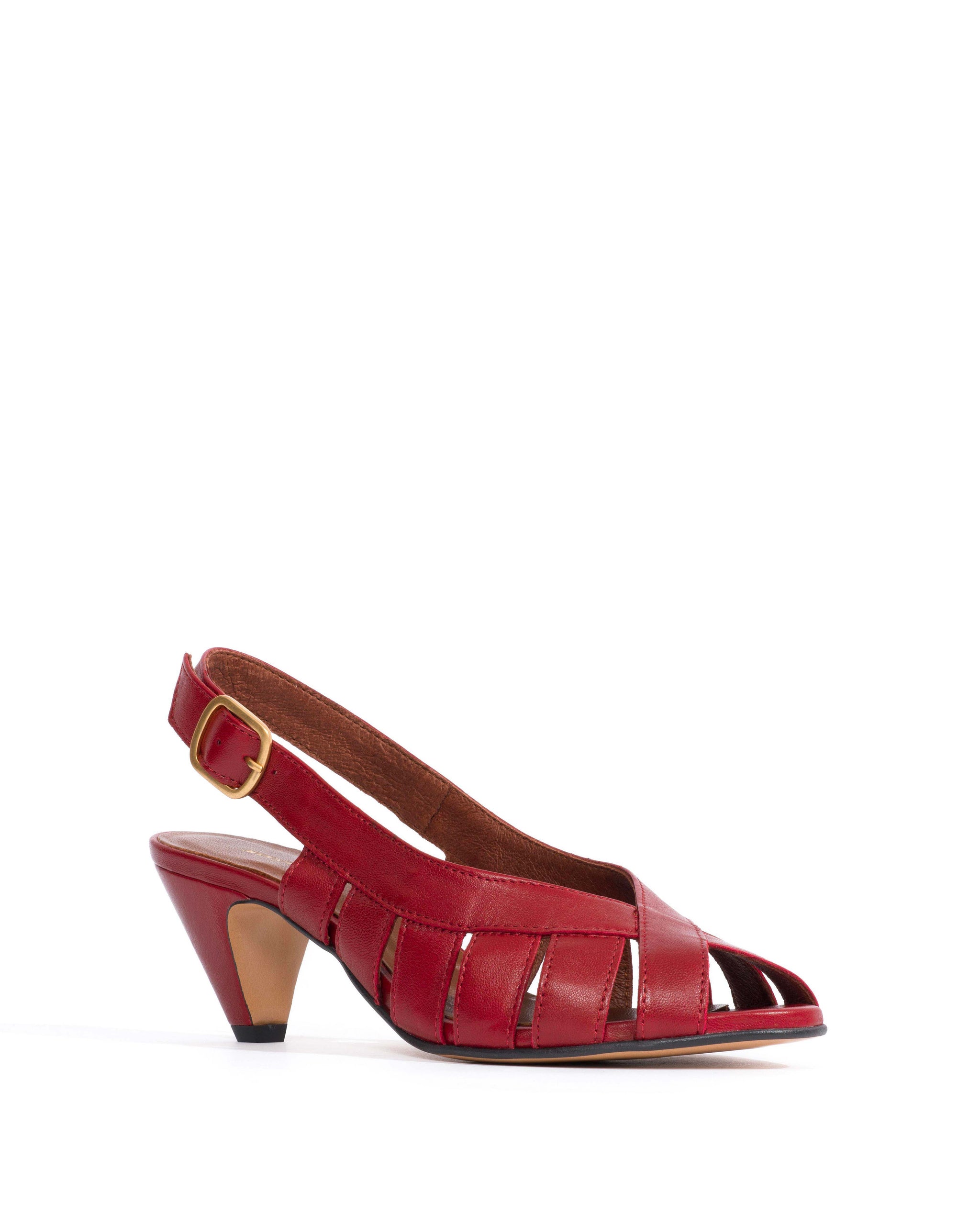 Sophie 50 stiletto Shiny lamb Pomegranate - Anonymous Copenhagen Shoes