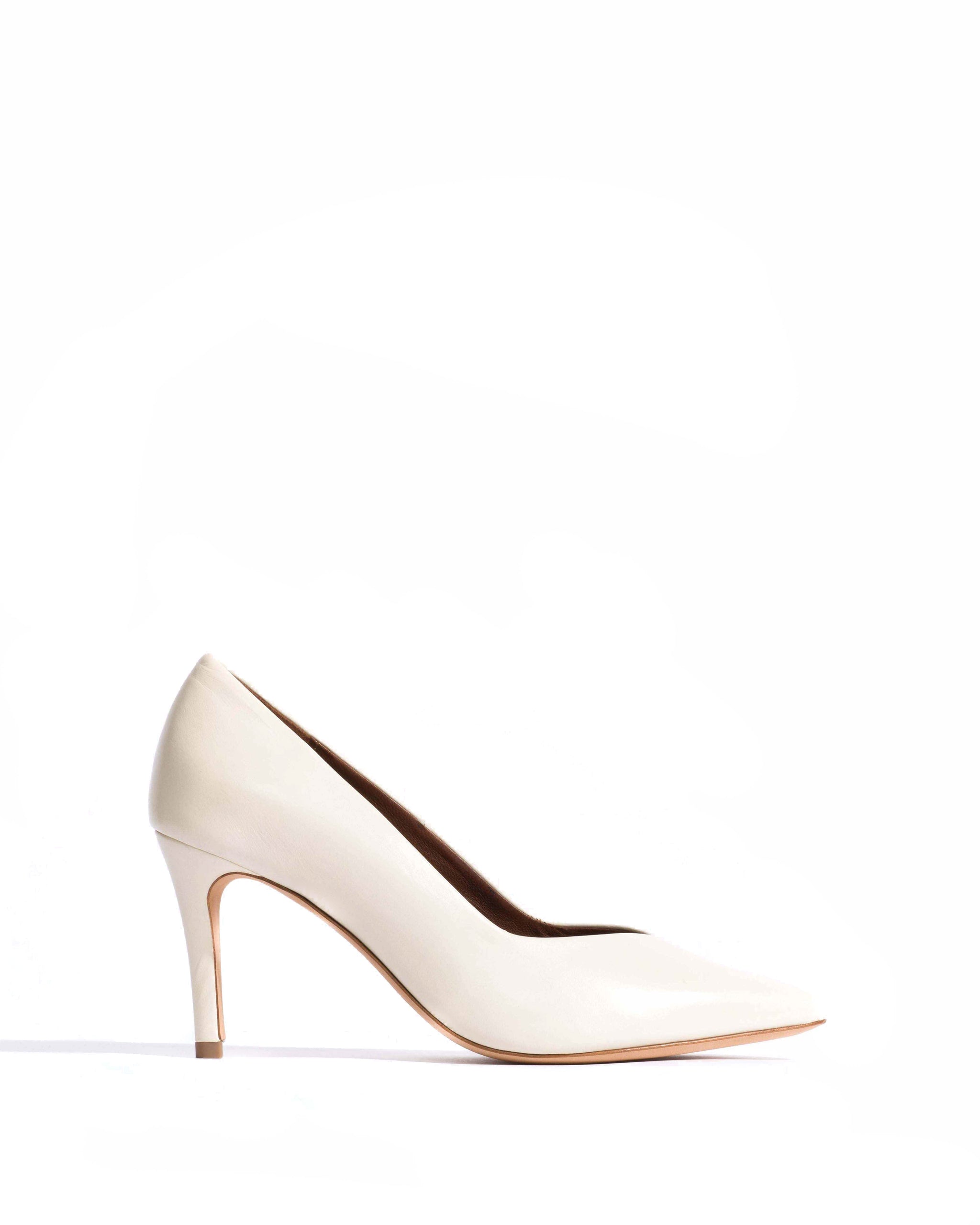 Trini 75 Shiny lamb White sand - Anonymous Copenhagen Heels