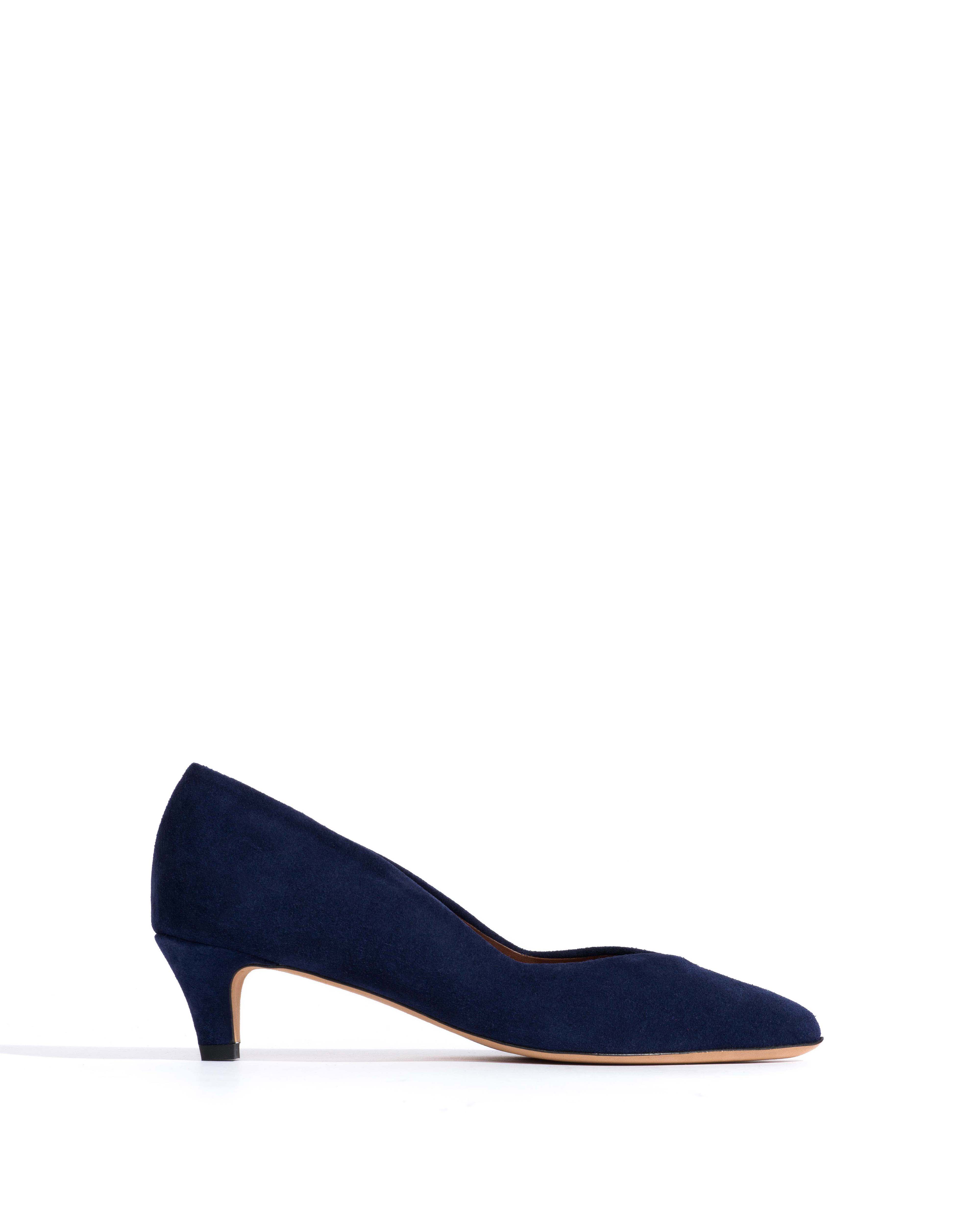 Trini 40 stiletto Calf suede Ink blue