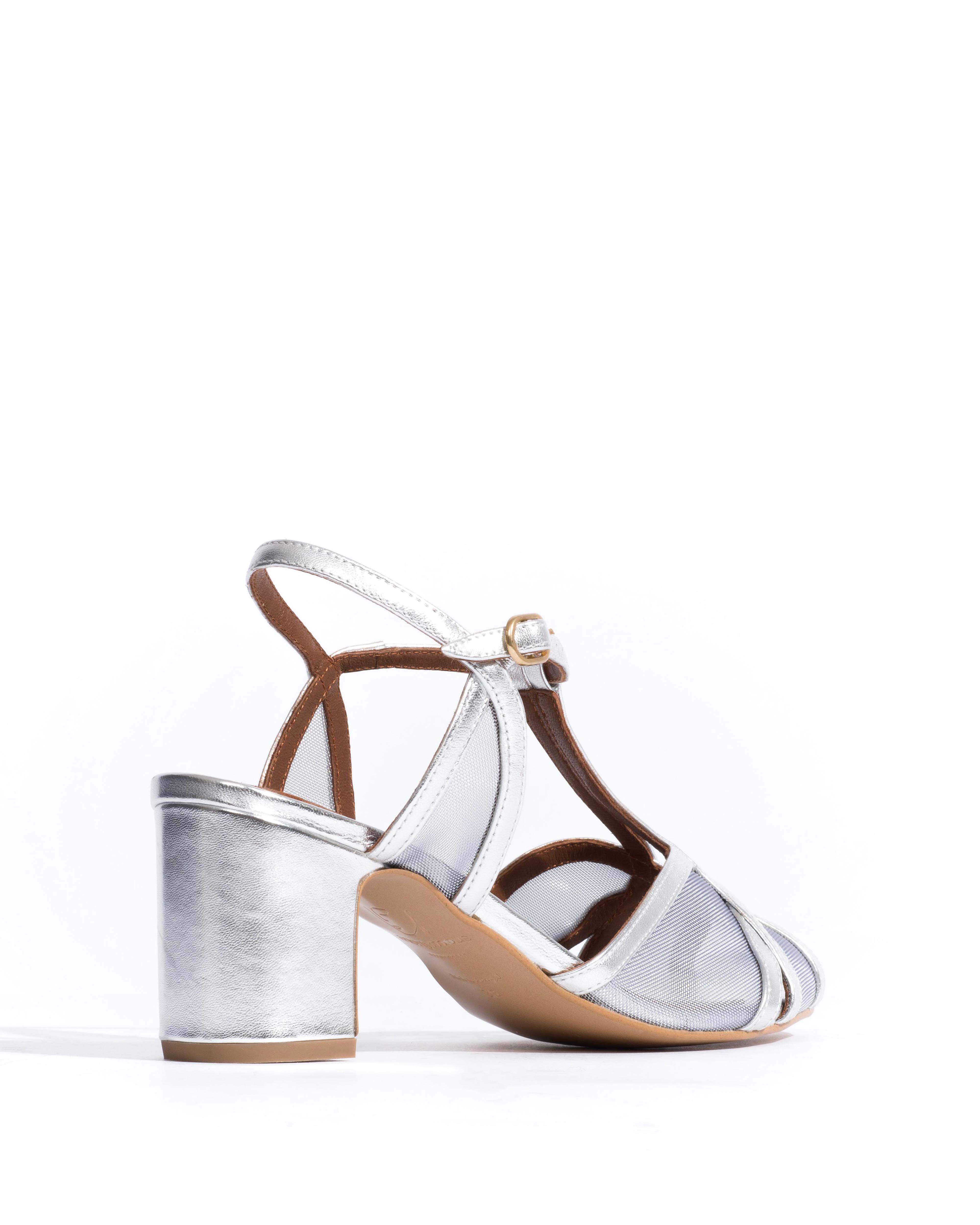 Therese 55 mesh Metallic goat & mesh Silver