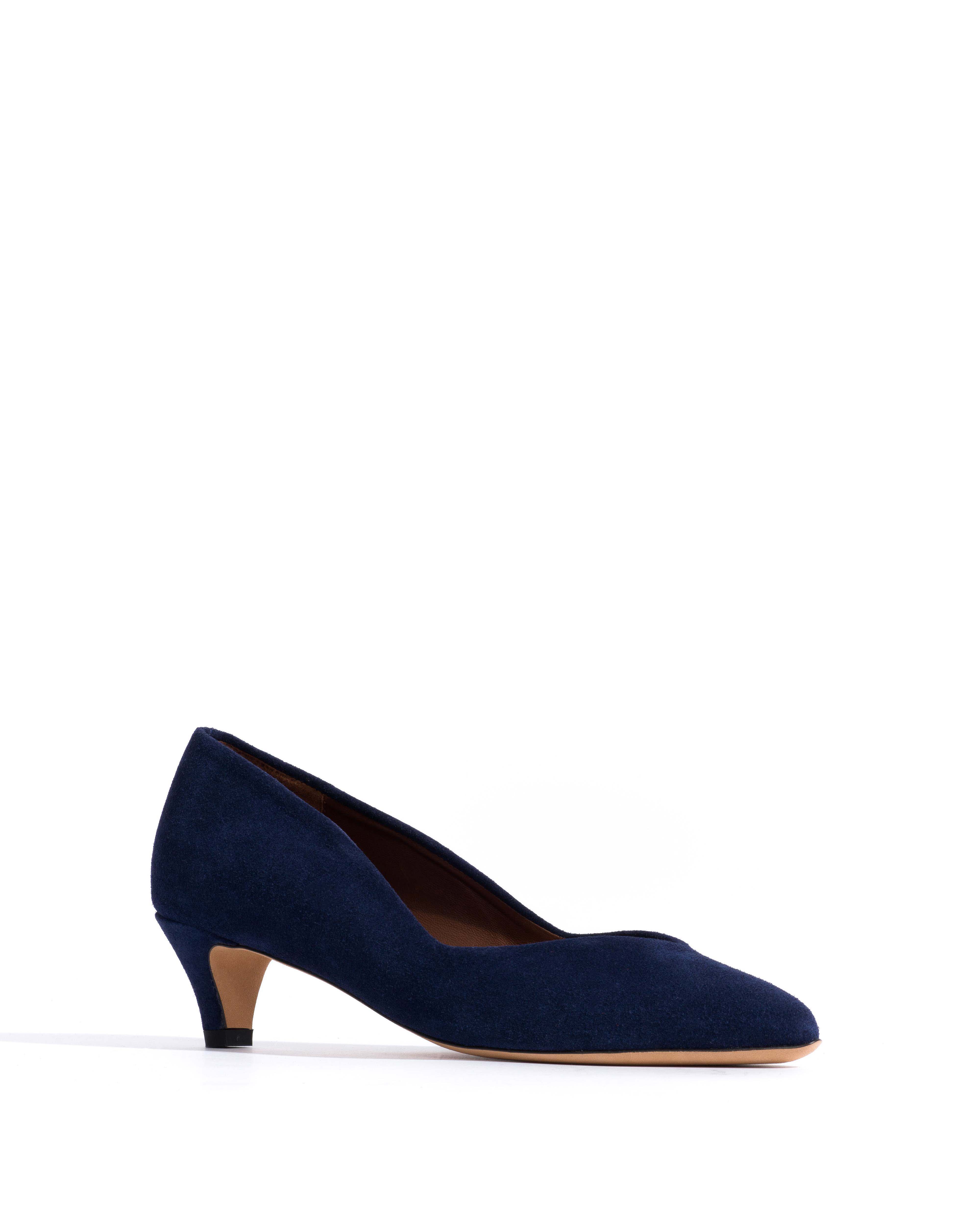 Trini 40 stiletto Calf suede Ink blue
