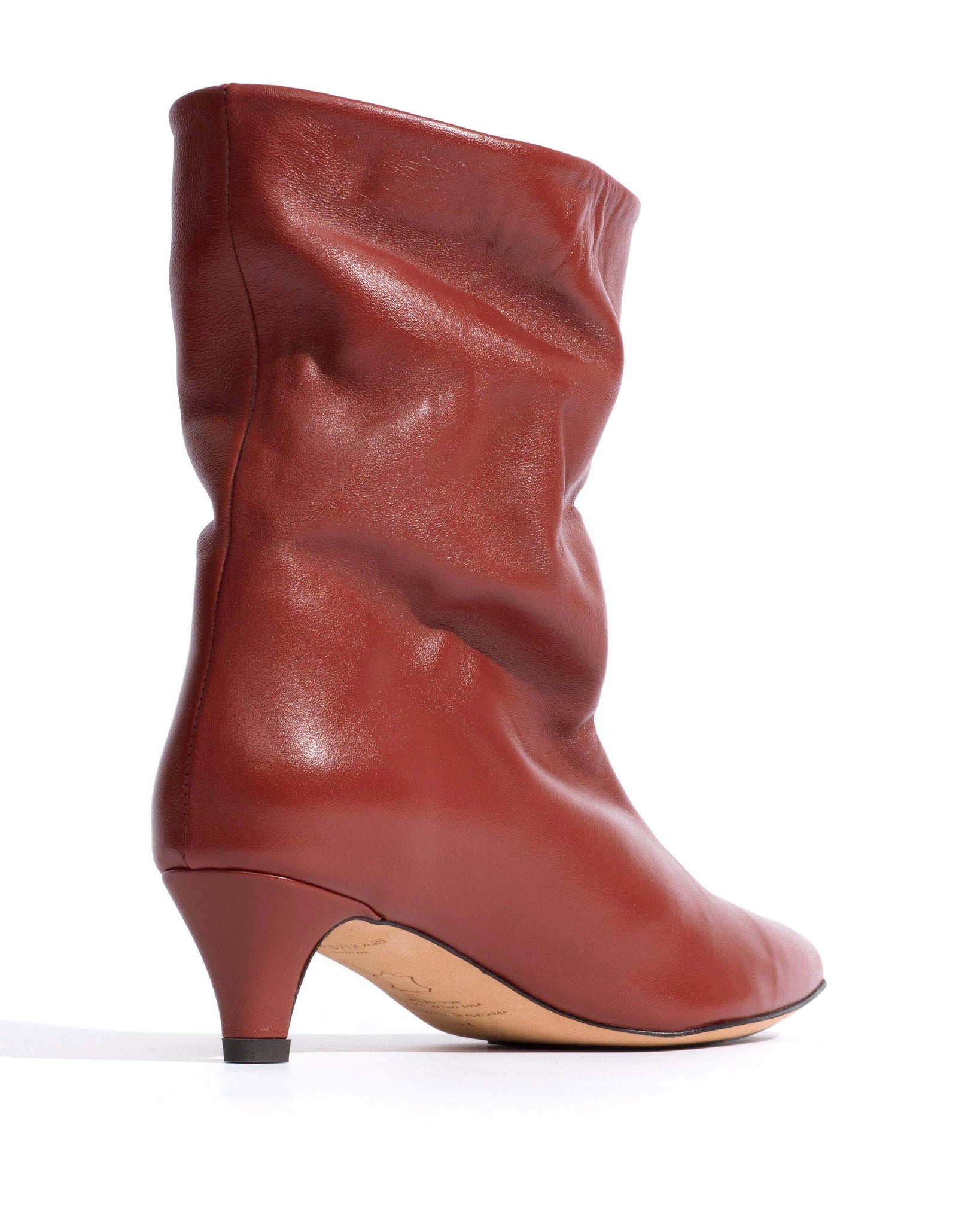 Sweeney 40 stiletto Silky calf Terracotta - Anonymous Copenhagen Ankle boots
