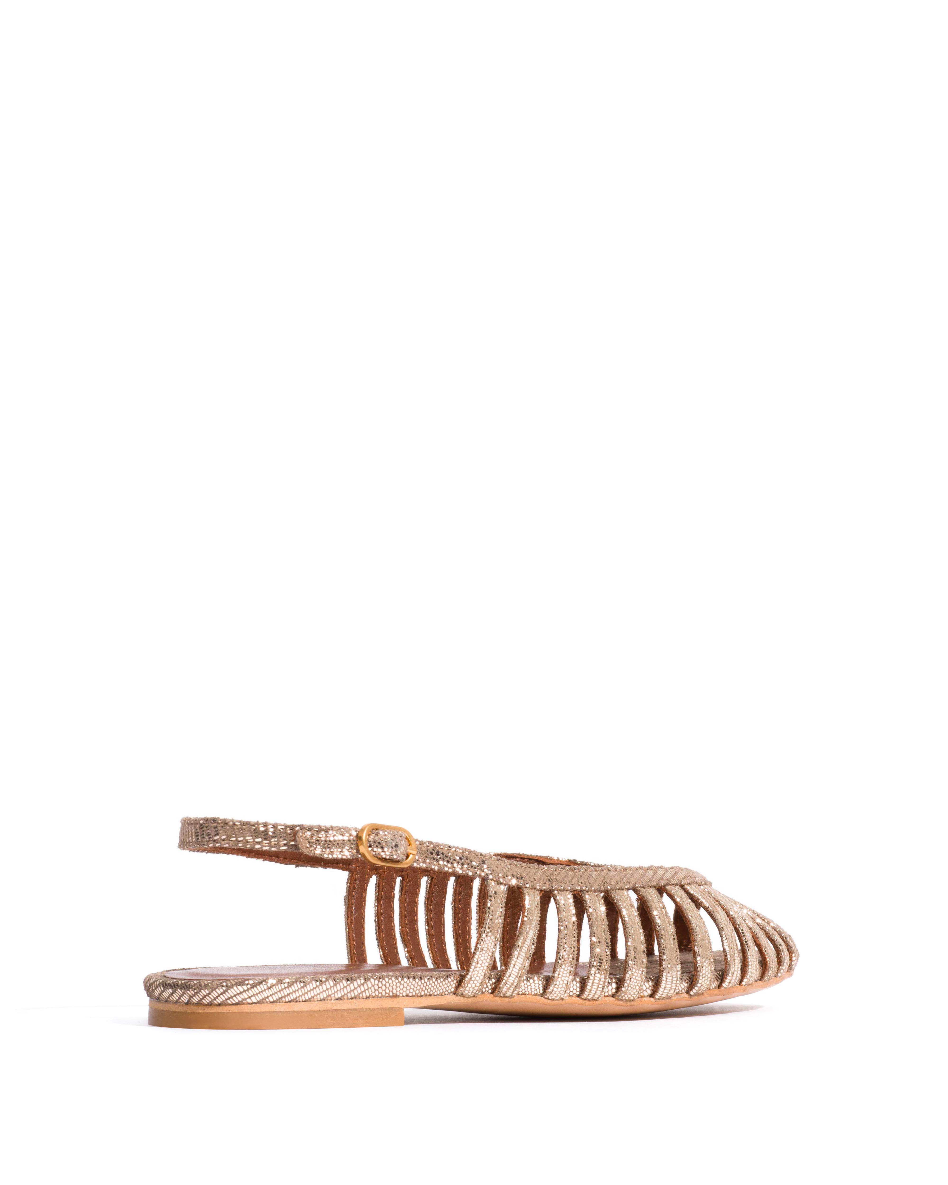 Carminho 10 Lizard metallic goat Vintage champagne