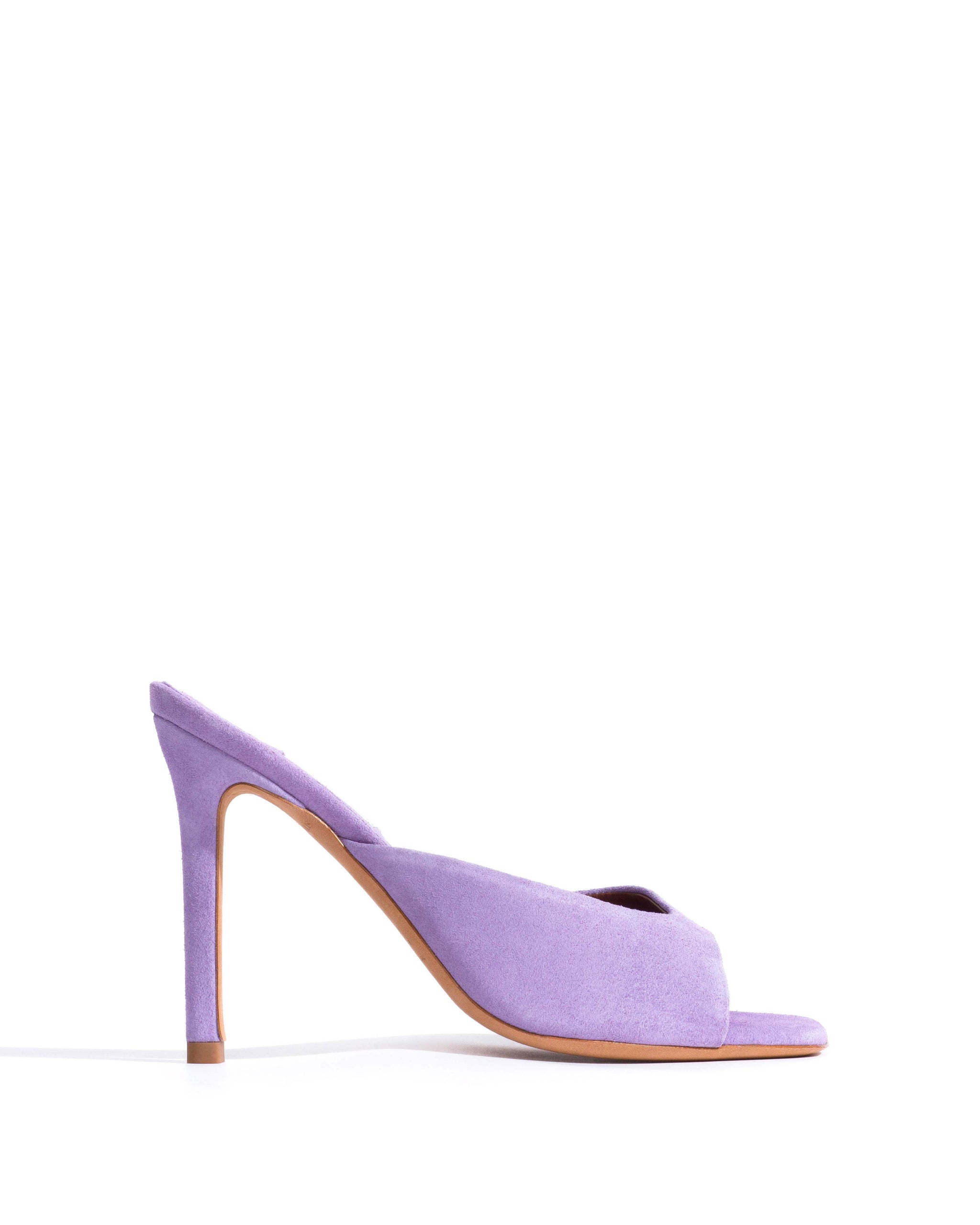 Mazy 100 Calf suede Lavender ice - Anonymous Copenhagen Heels