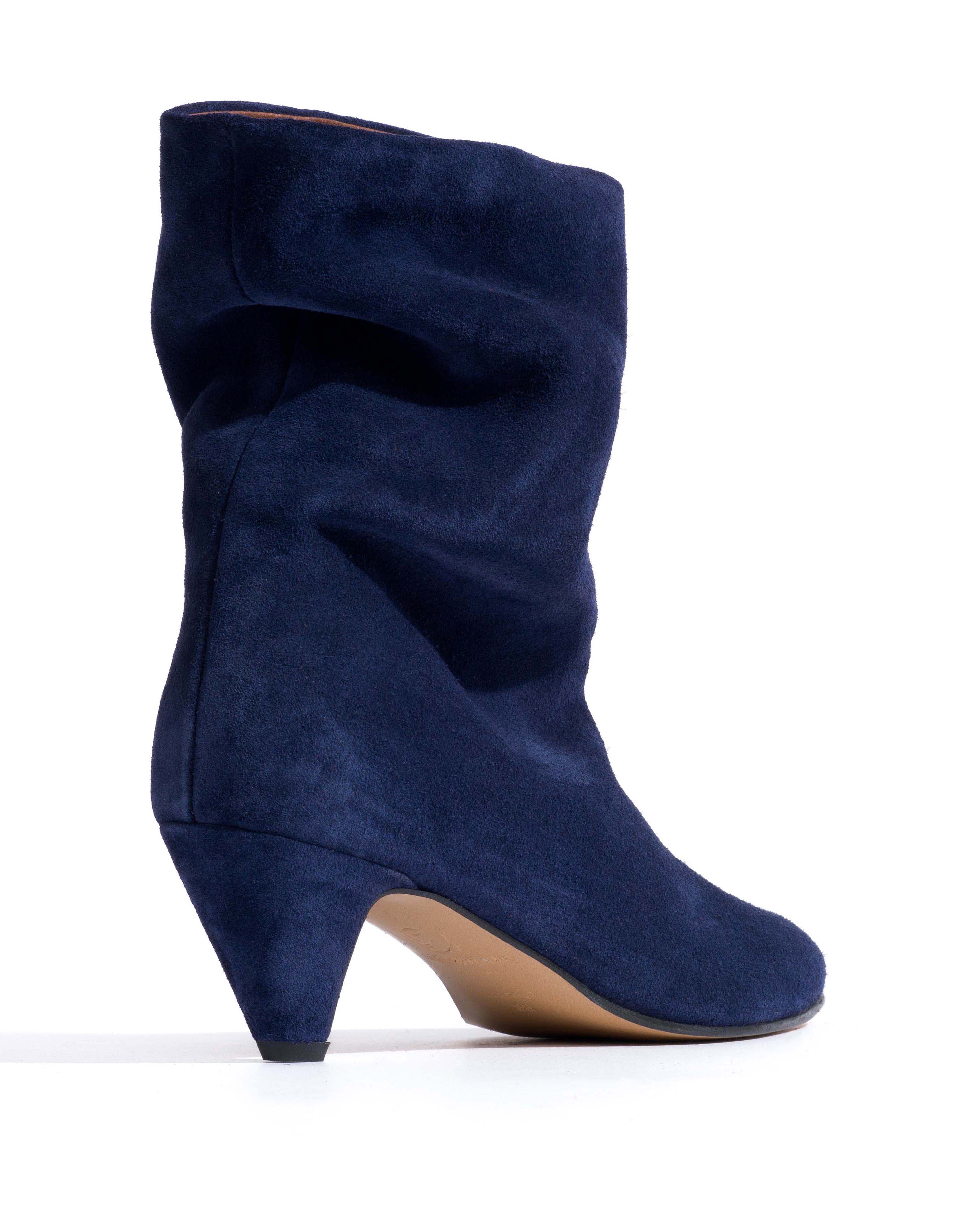 Vully 50 stiletto Calf suede Ink blue