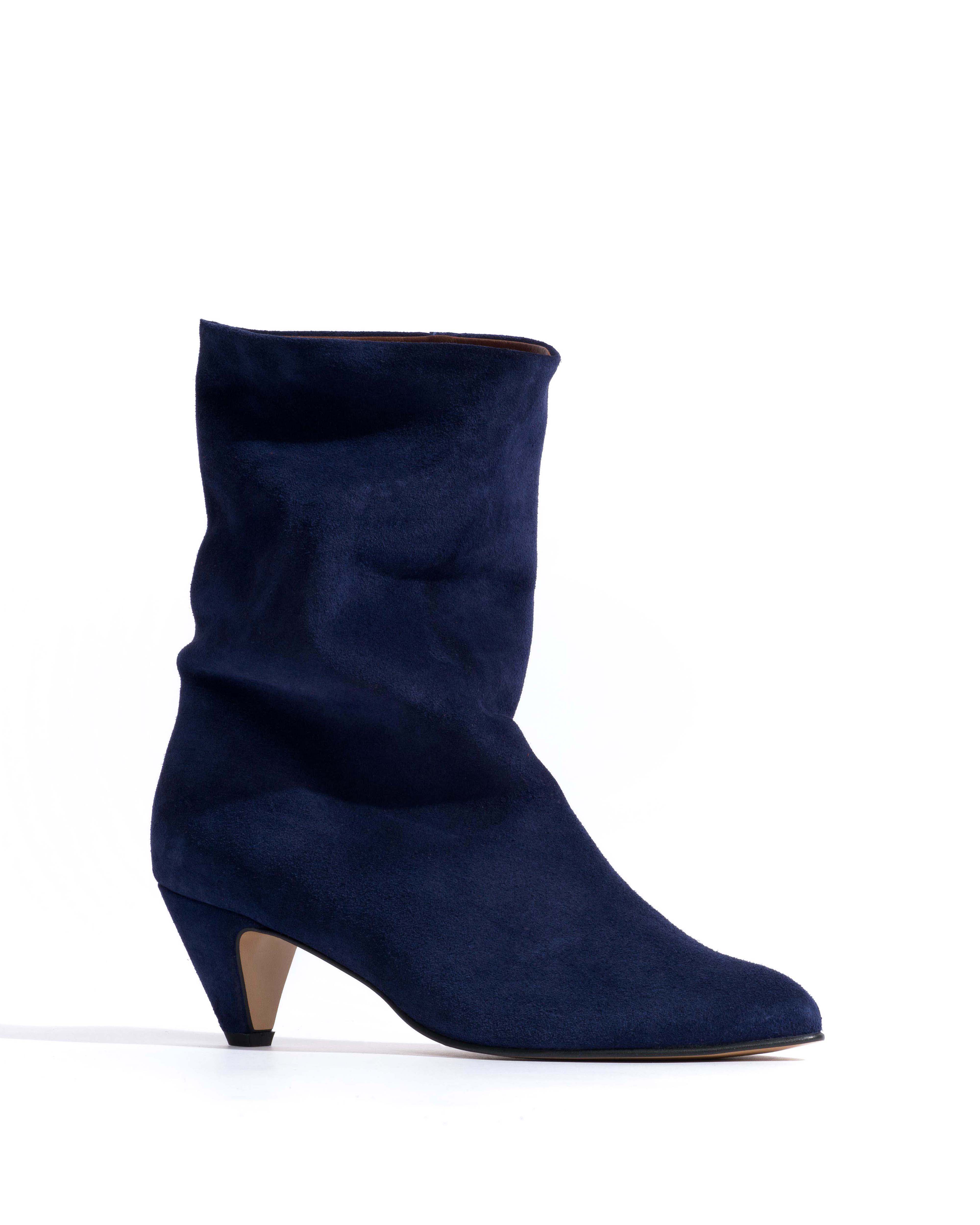 Vully 50 stiletto Calf suede Ink blue