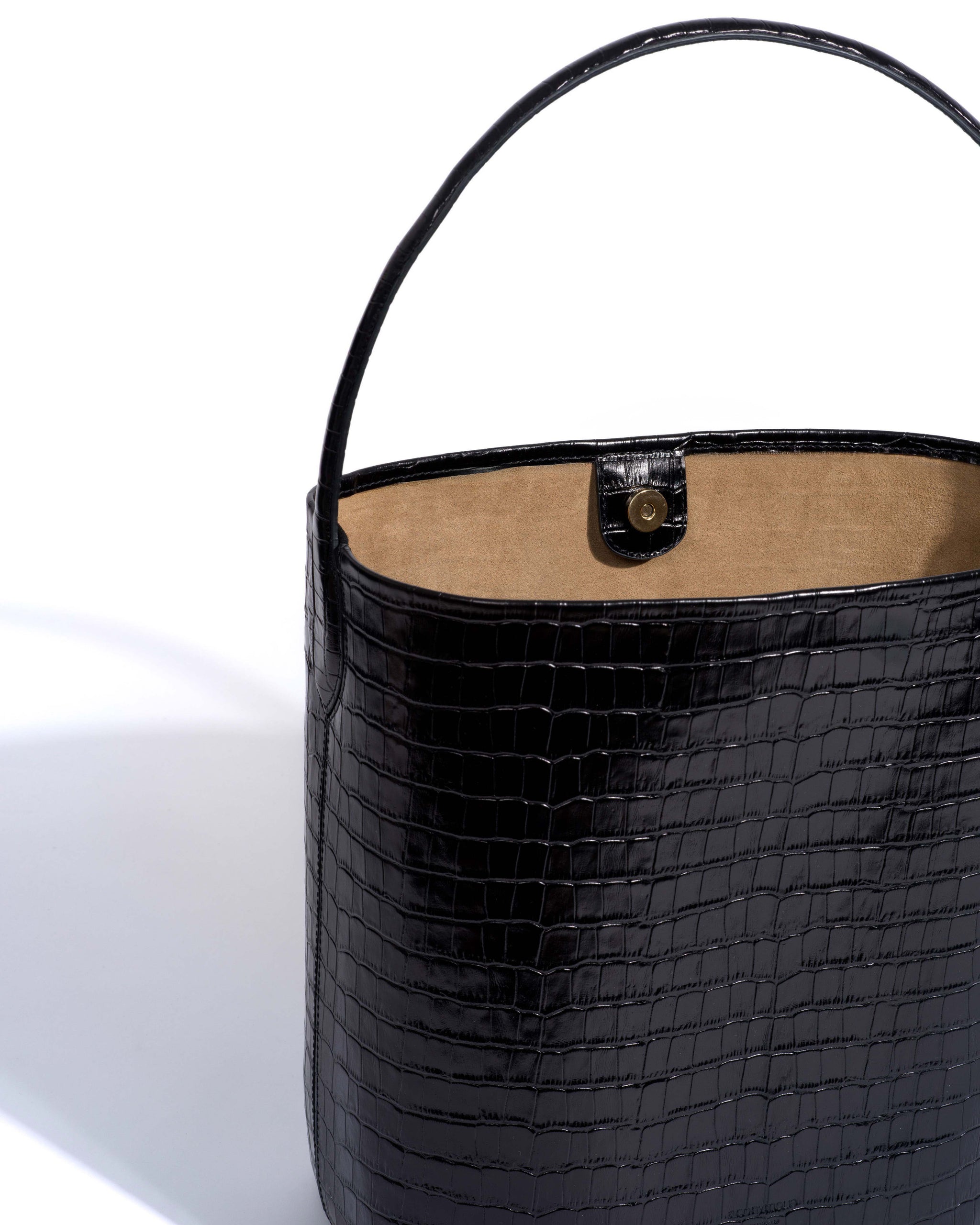 Versa everyday bag Polished croco calf Black - Anonymous Copenhagen Bags