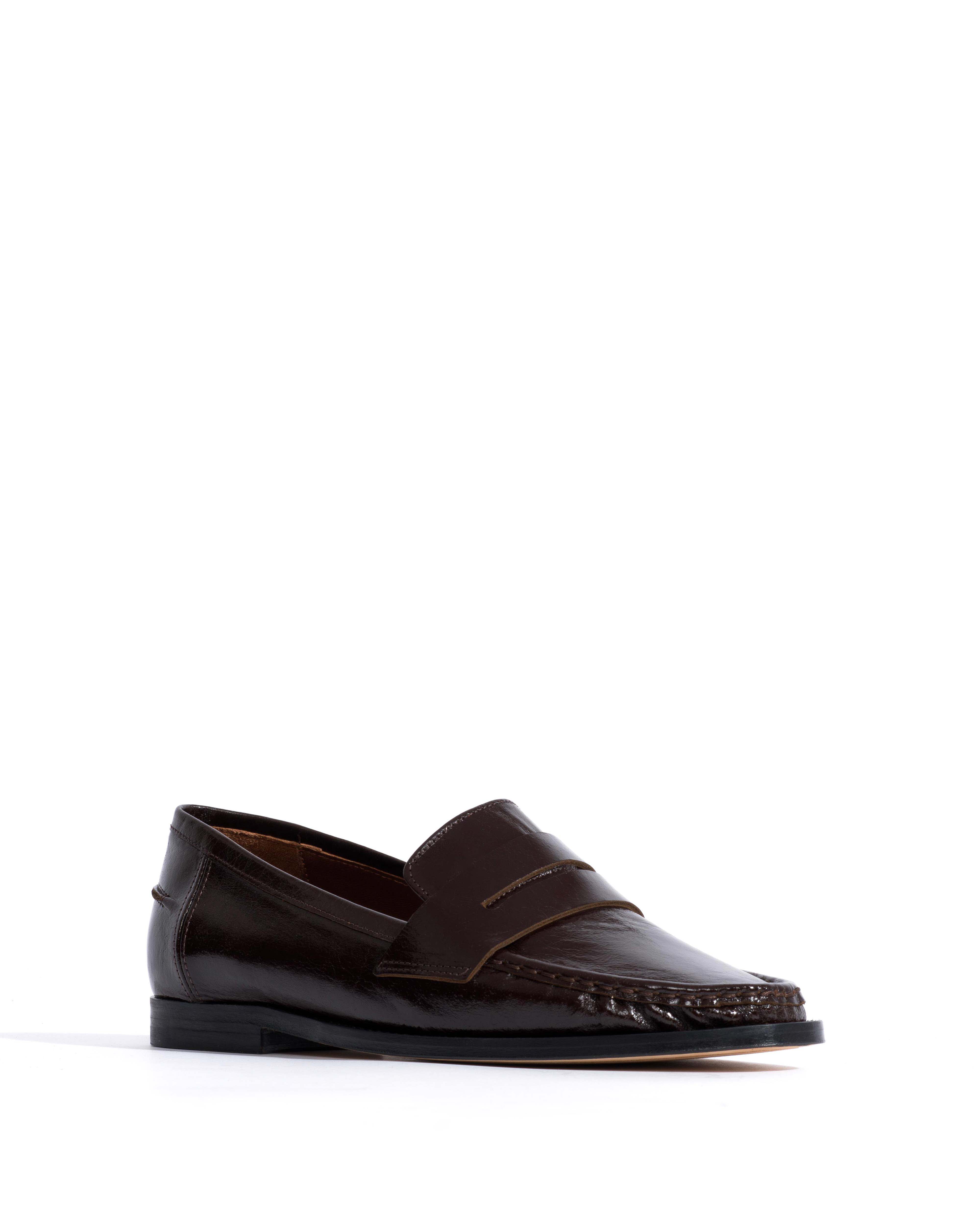 Jesha Crinkled soft calf Espresso brown