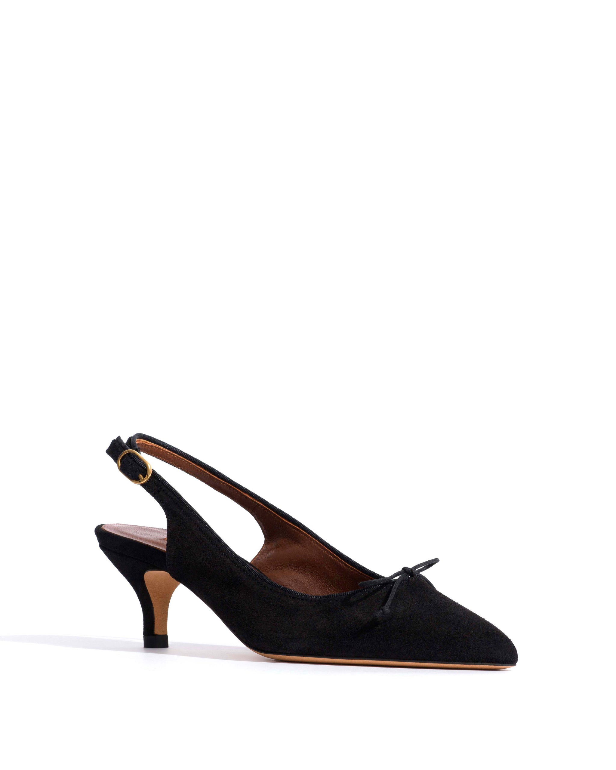Kasy 50 kitten Calf suede Black - Anonymous Copenhagen Heels