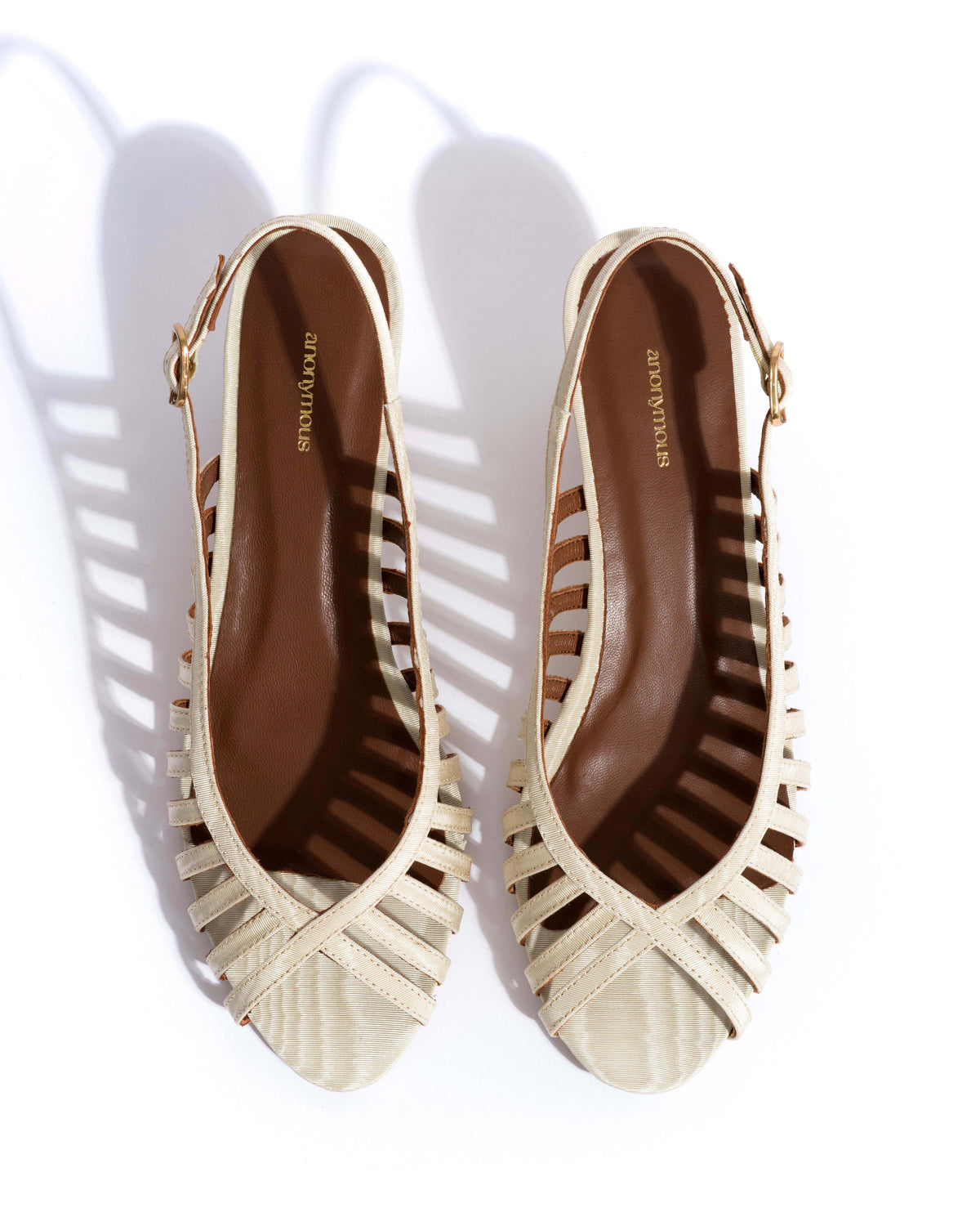 Carminho 40 stiletto Glossy moire Ivory