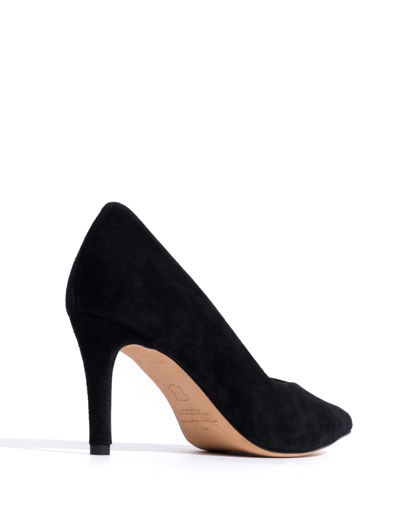 Trini 75 Calf suede Black