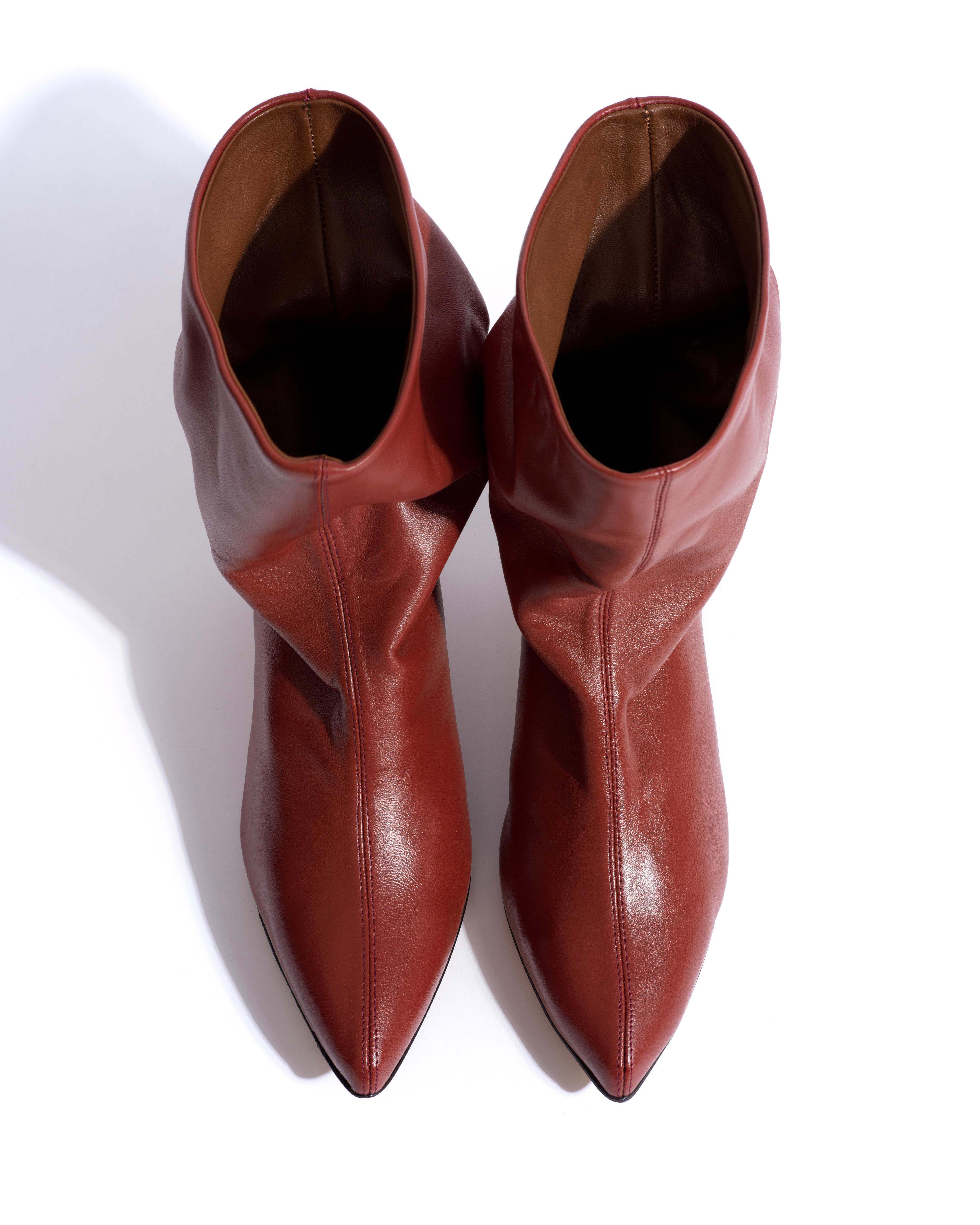 Sweeney 40 stiletto Silky calf Terracotta