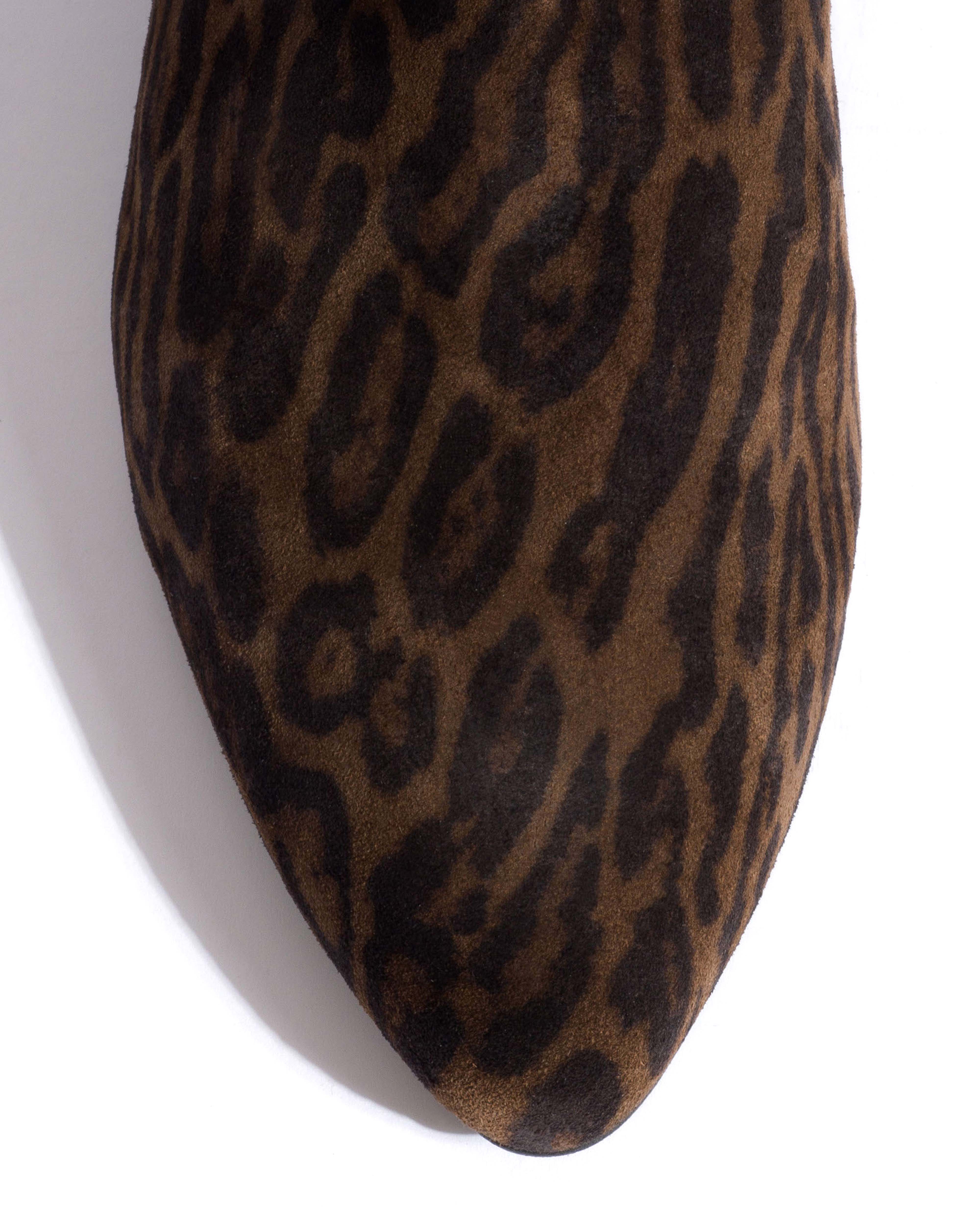 Jasmina 20 Calf suede print & sleek leather Jaguar & black