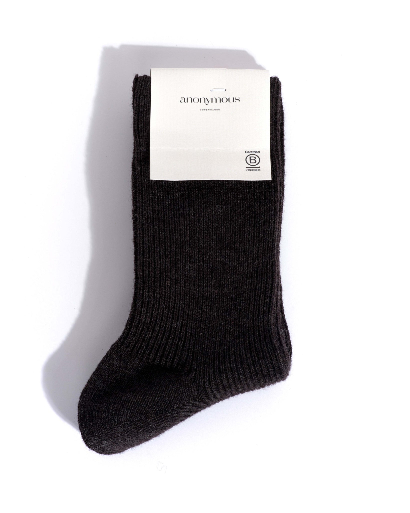 Lanai cashmere socks 70% wool 30% cashmere Espresso brown - Anonymous Copenhagen Socks