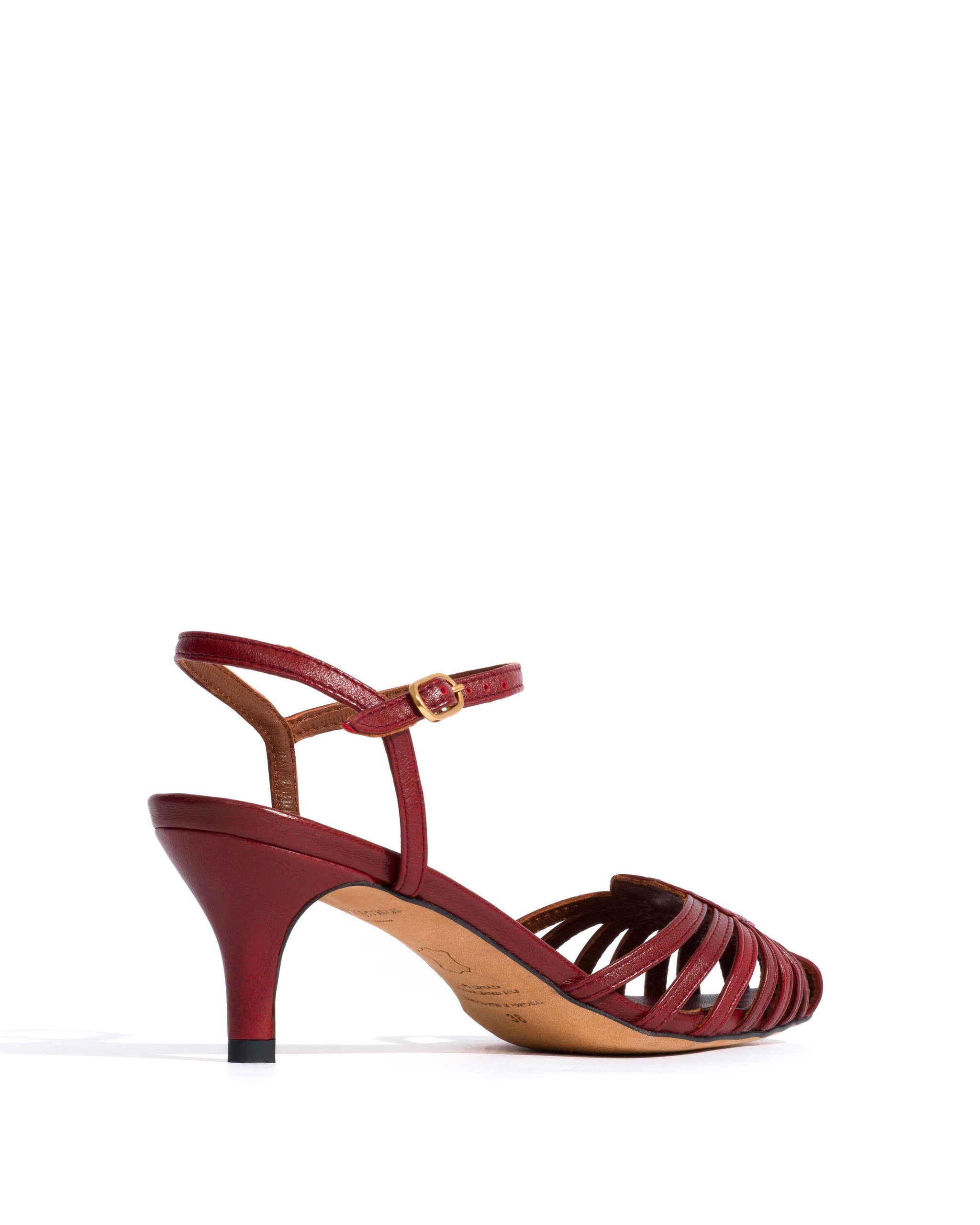 Keesha 55 Shiny lamb Pomegranate - Anonymous Copenhagen Heels