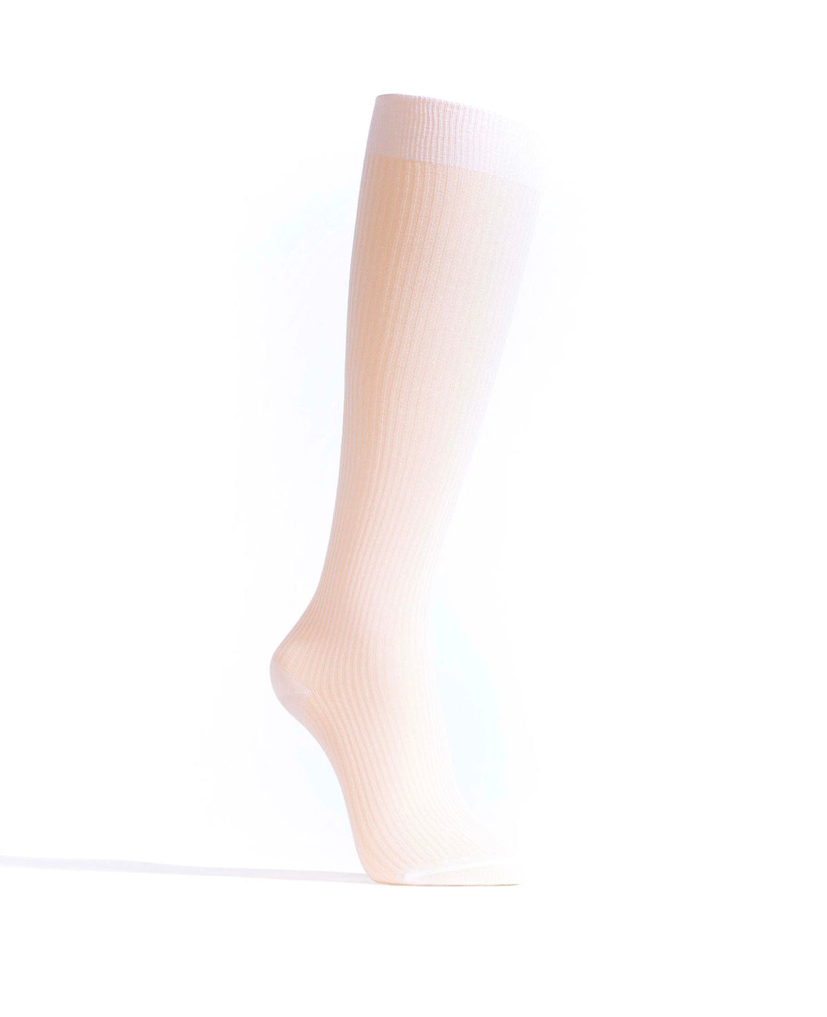 Noa mid calf glitter socks 52% nylon 48% polyester Cream