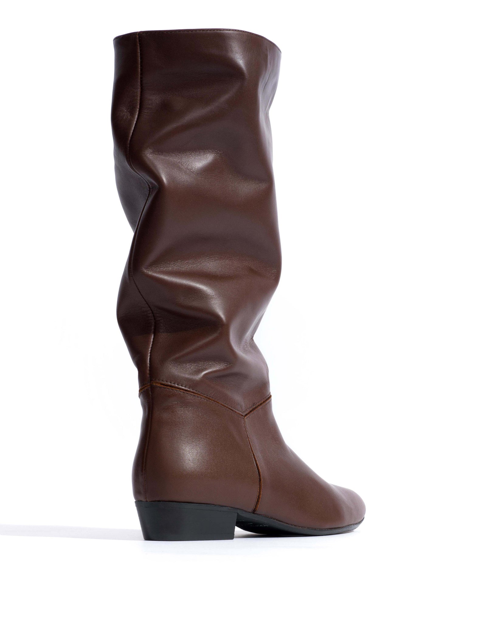 Jasmina 20 Soft calf & suede leather Chocolate - Anonymous Copenhagen High shaft boots