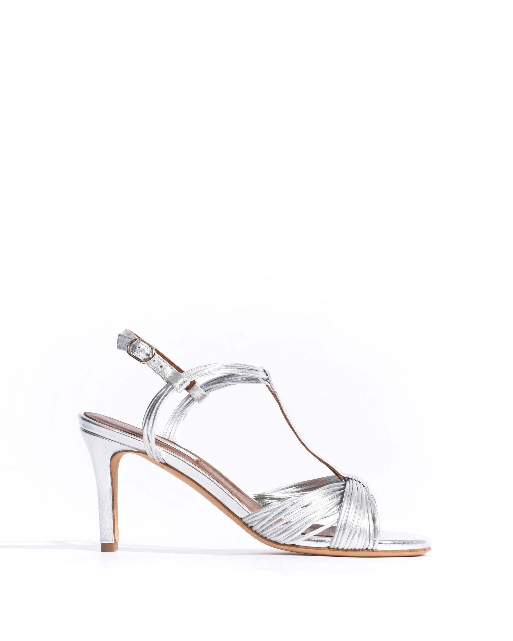 Alessandra 75 Metallic goat Silver
