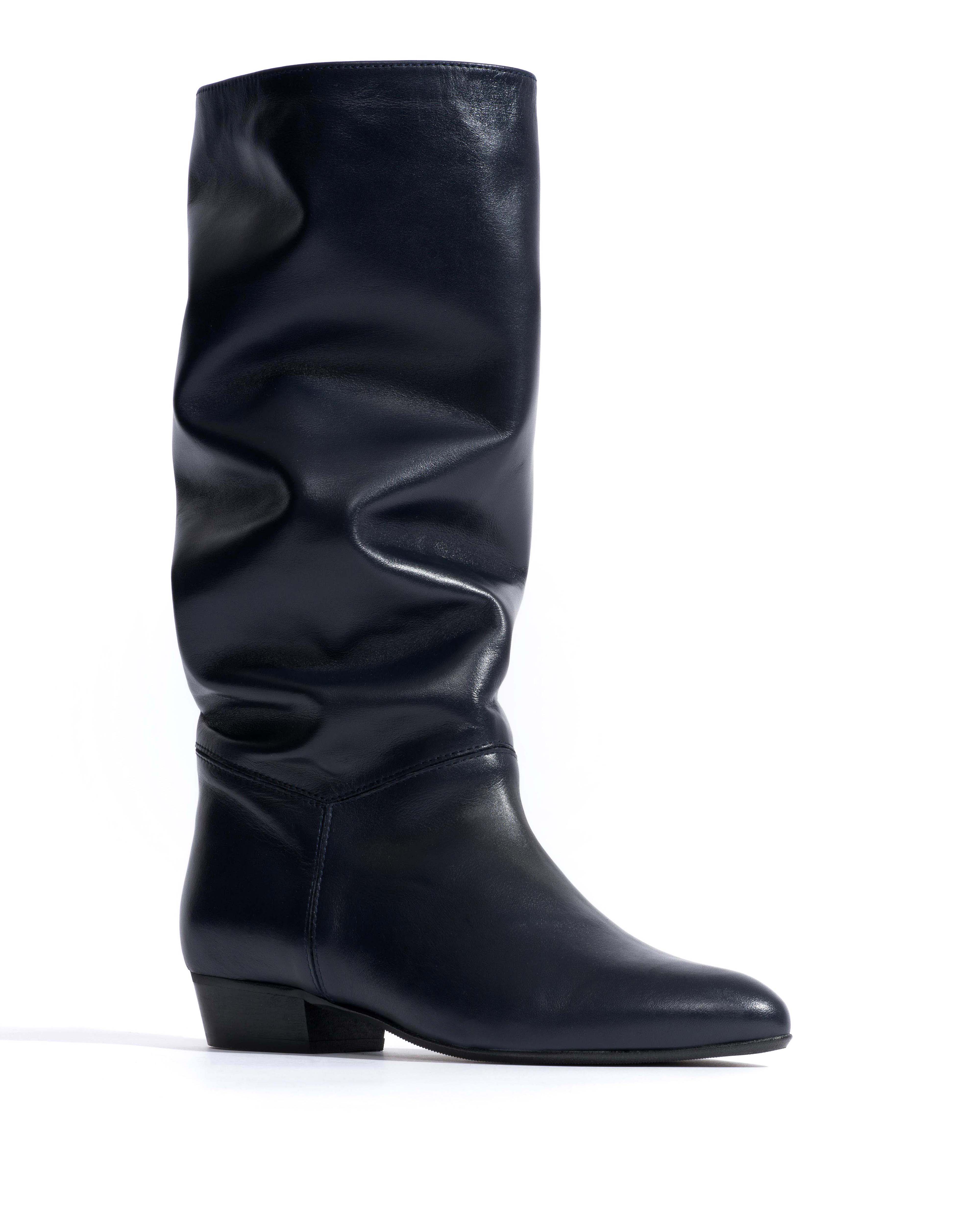 Jasmina 20 Soft calf & suede leather Dark blue & ink blue