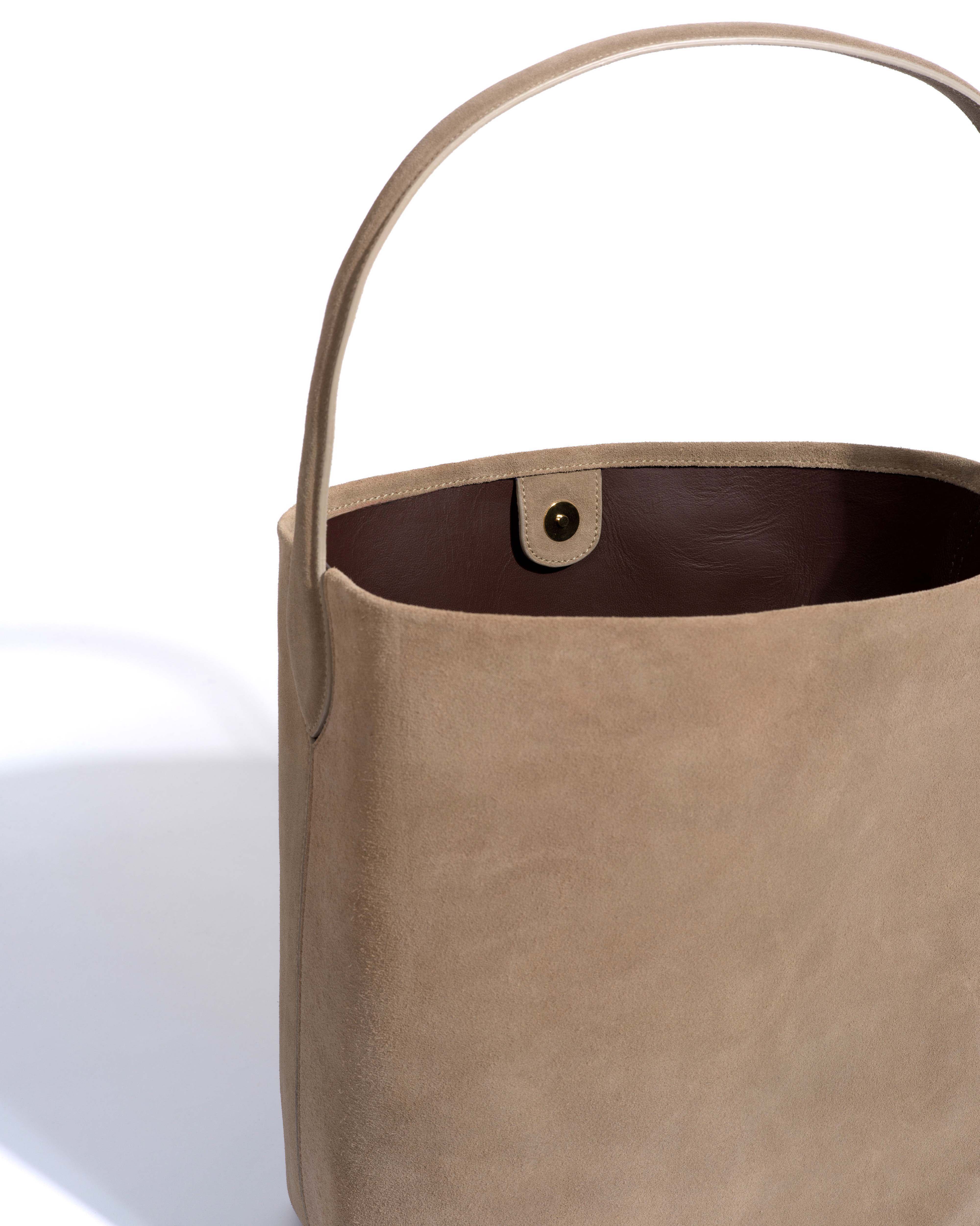 Versa everyday bag Calf suede Mushroom