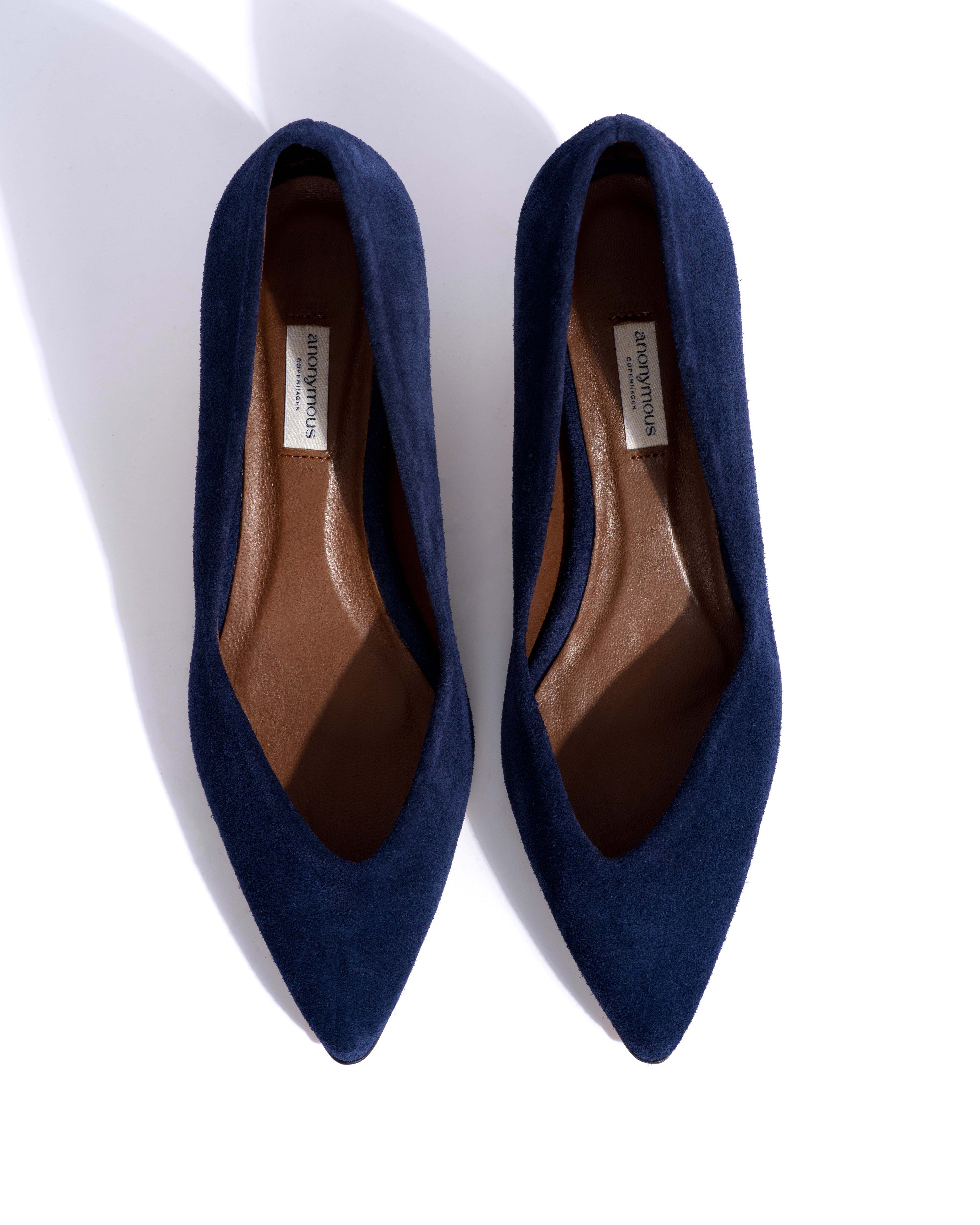 Trini 40 stiletto Calf suede Ink blue