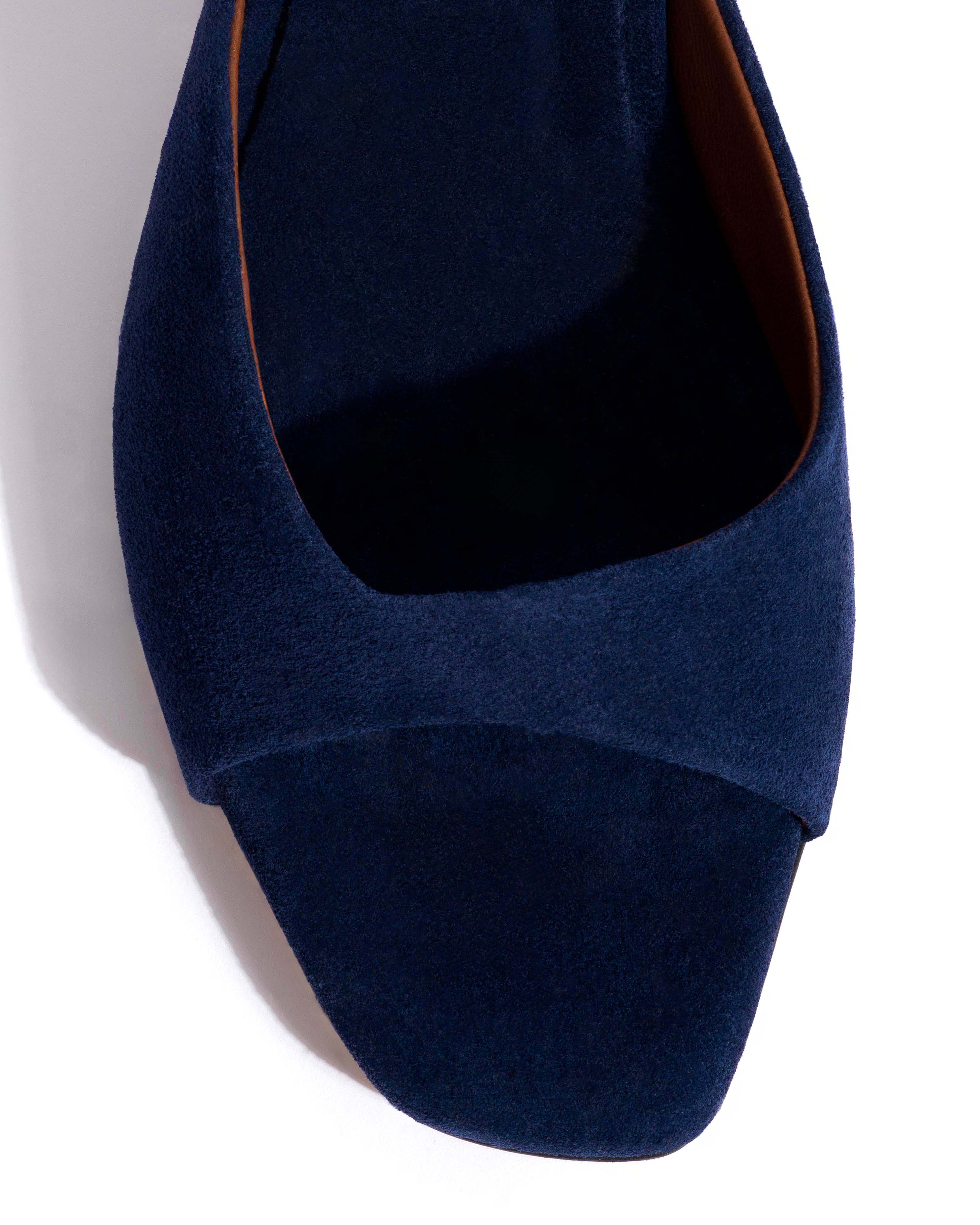 Mazy 55 Calf suede Ink blue
