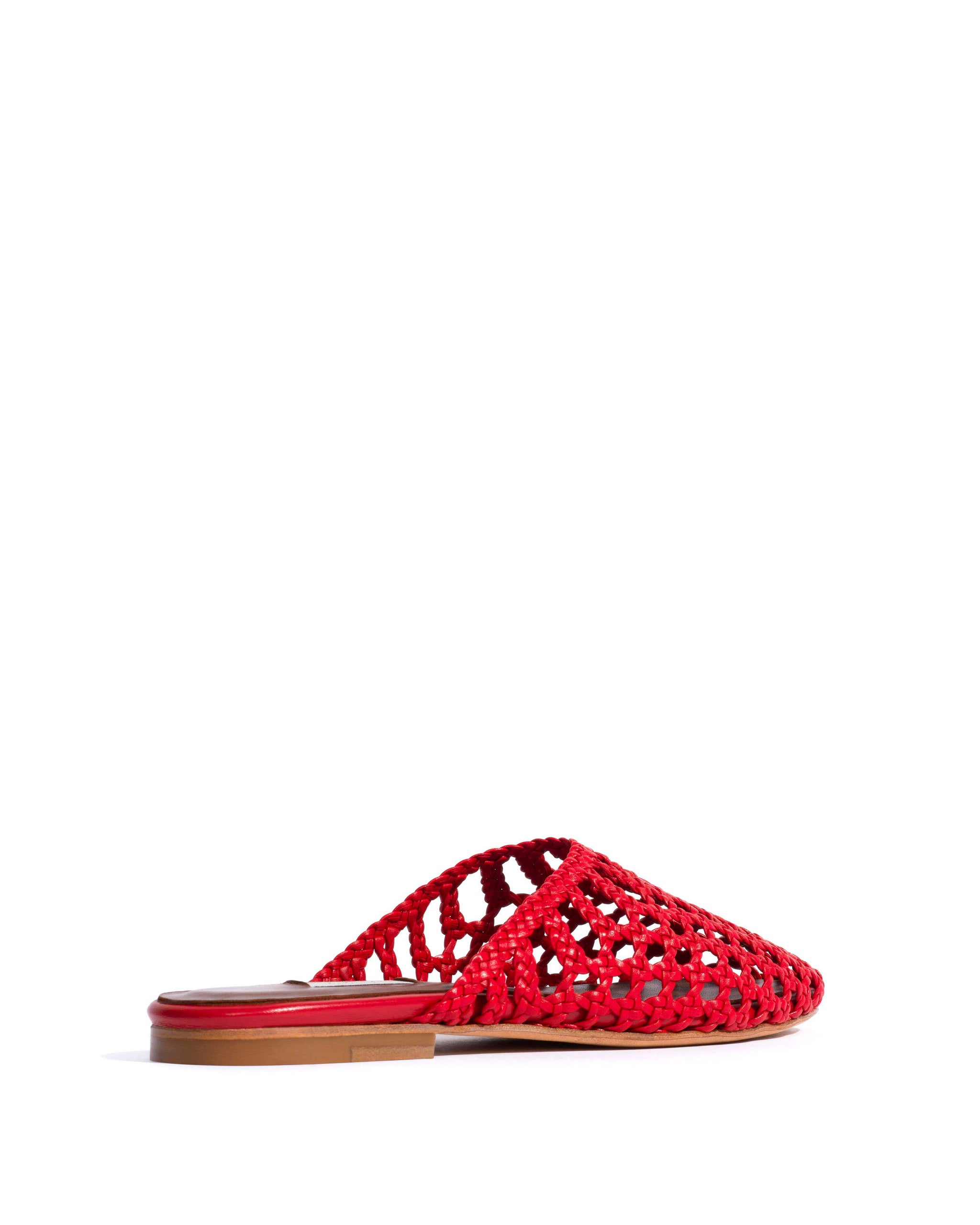 Sabrina 10 hand-braided leather Ruby red - 