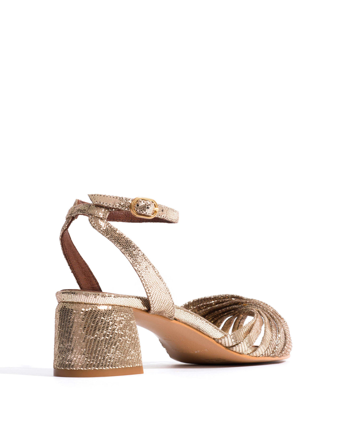 Margriet Lizard metallic goat Vintage champagne