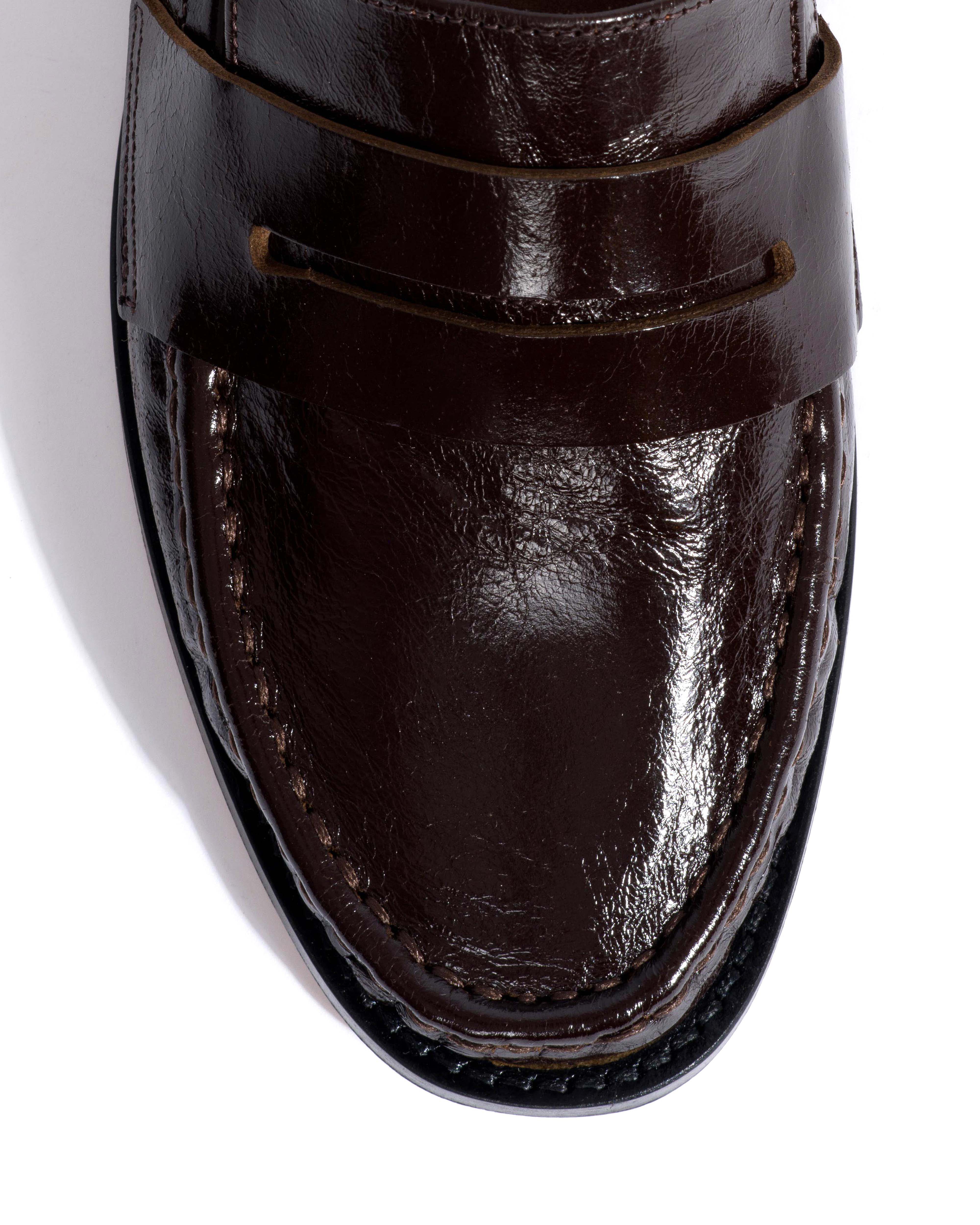 Jesha Crinkled soft calf Espresso brown