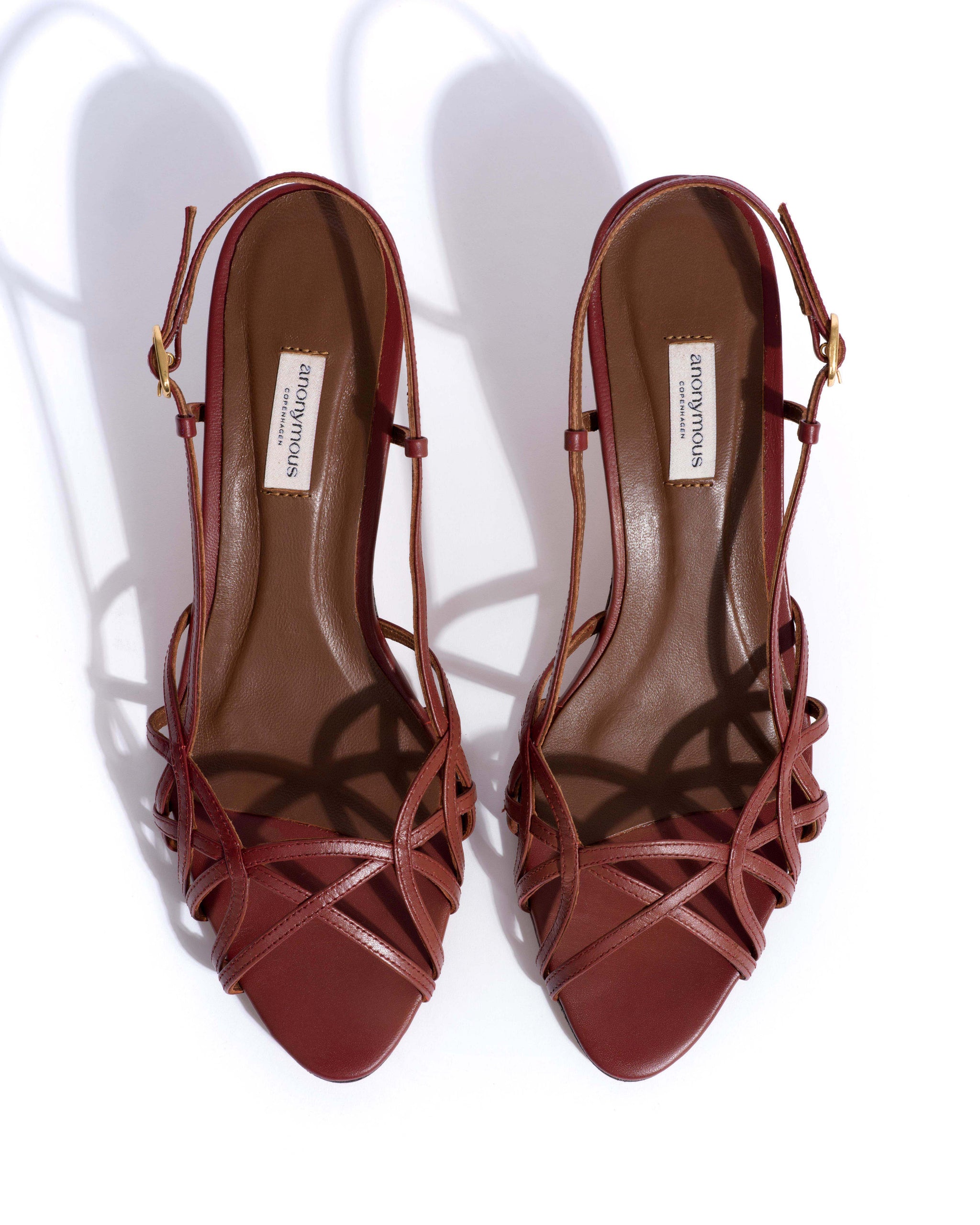 Scarlett 50 kitten Shiny lamb Terracotta - Anonymous Copenhagen Heels