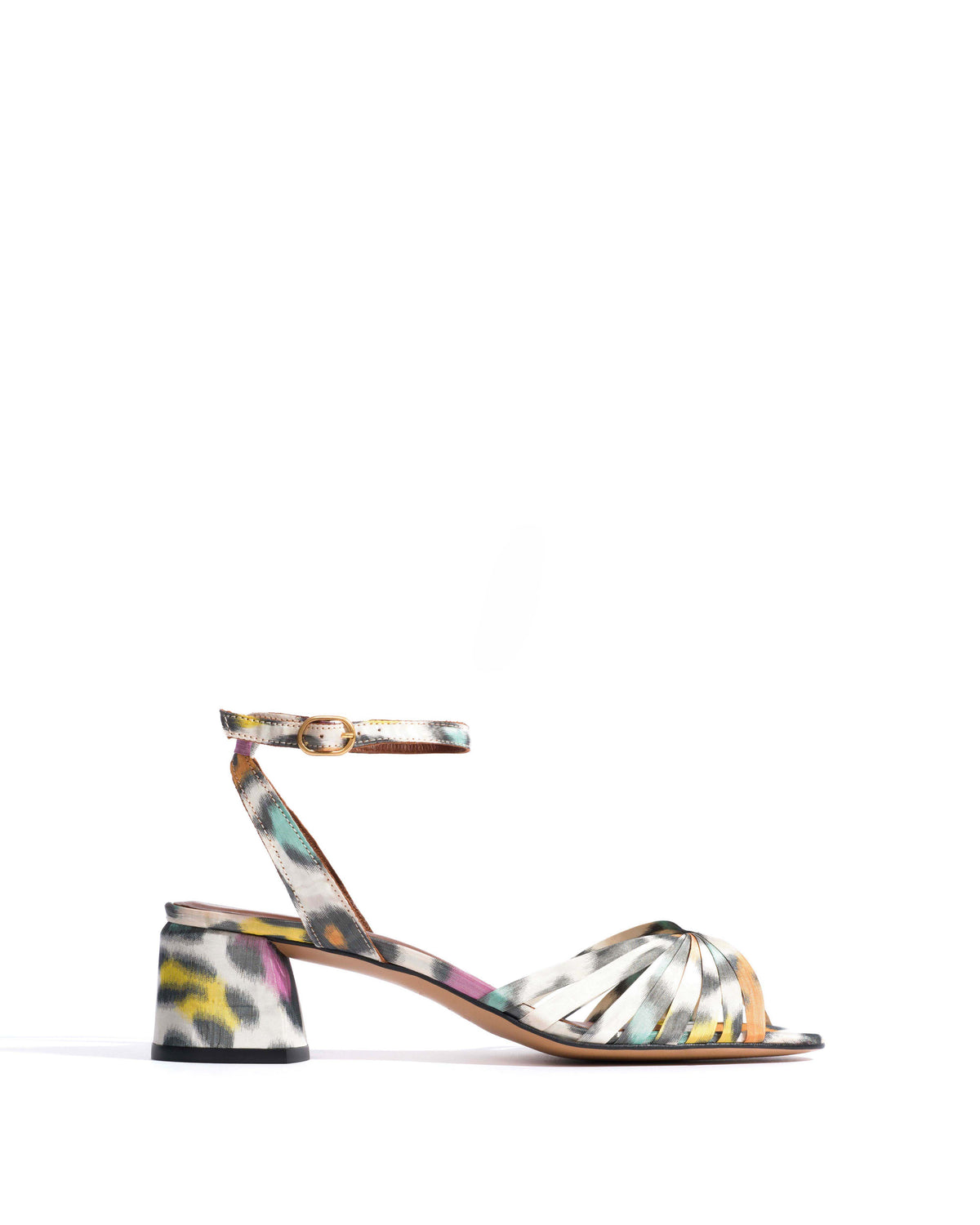 Margriet Satin print Multicolor leopard
