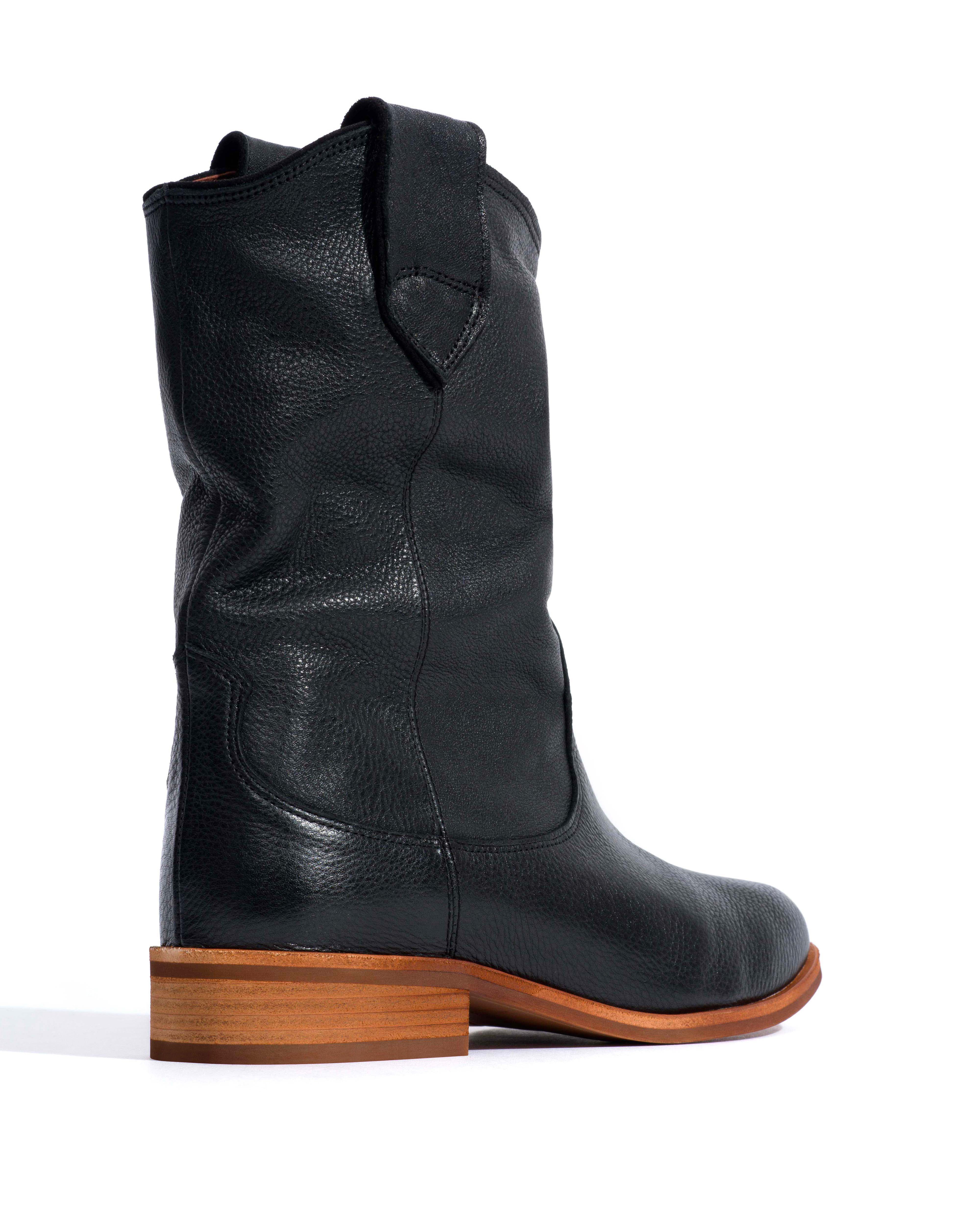Claudia Natural grain soft calf Black