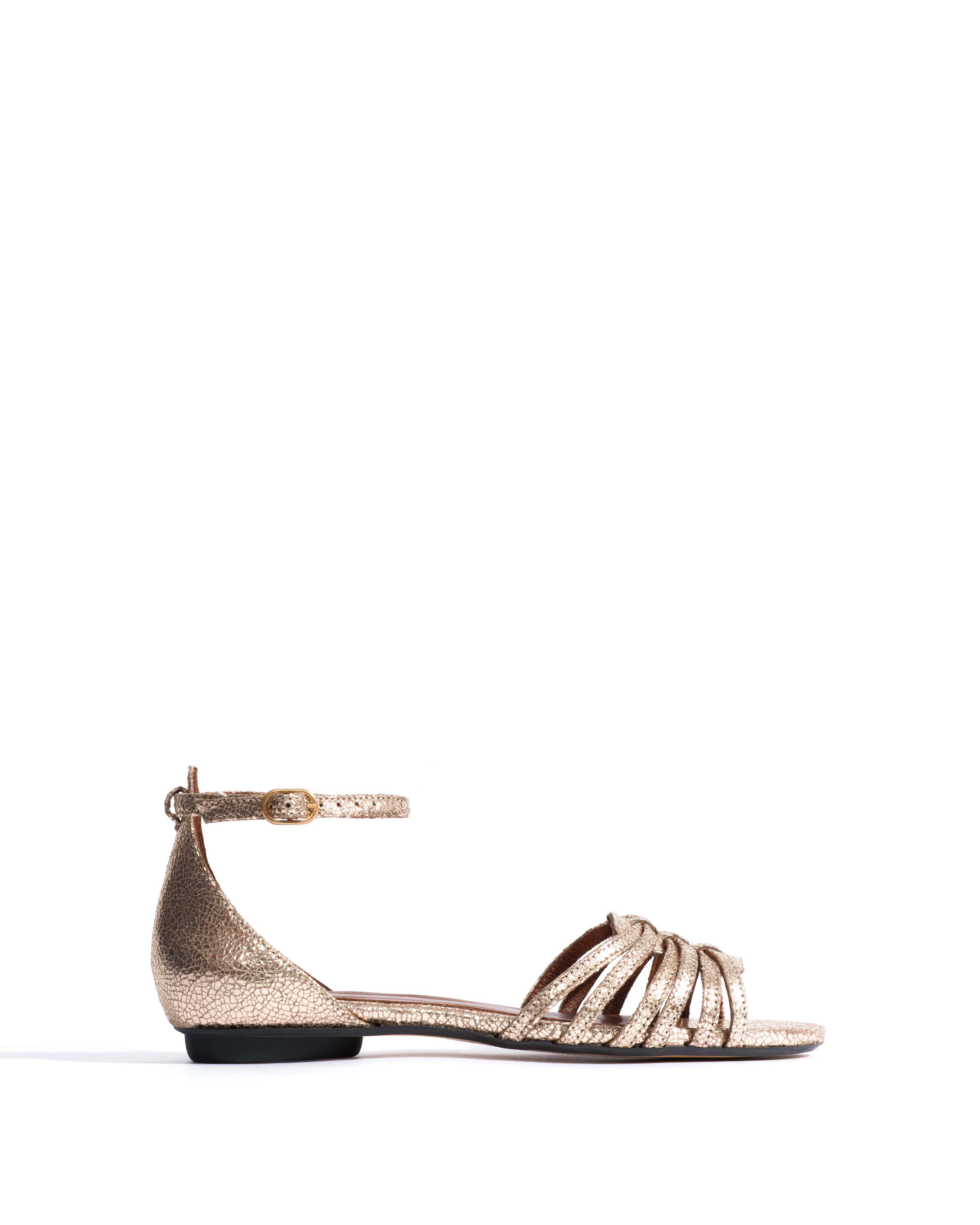 Mareike 10 Crackled metallic goat Vintage champagne