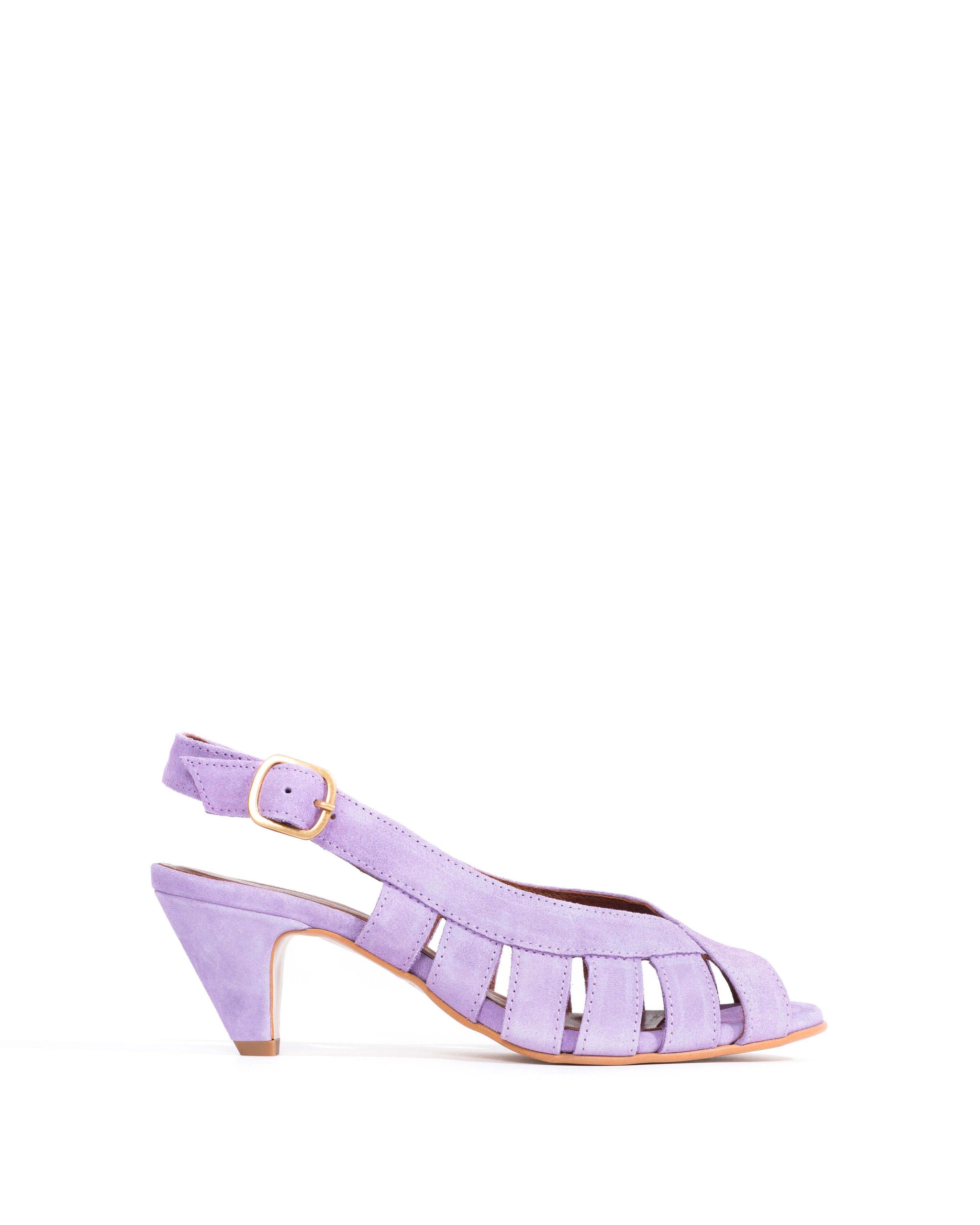Sophie 50 stiletto Calf suede Lavender ice - Anonymous Copenhagen Shoes