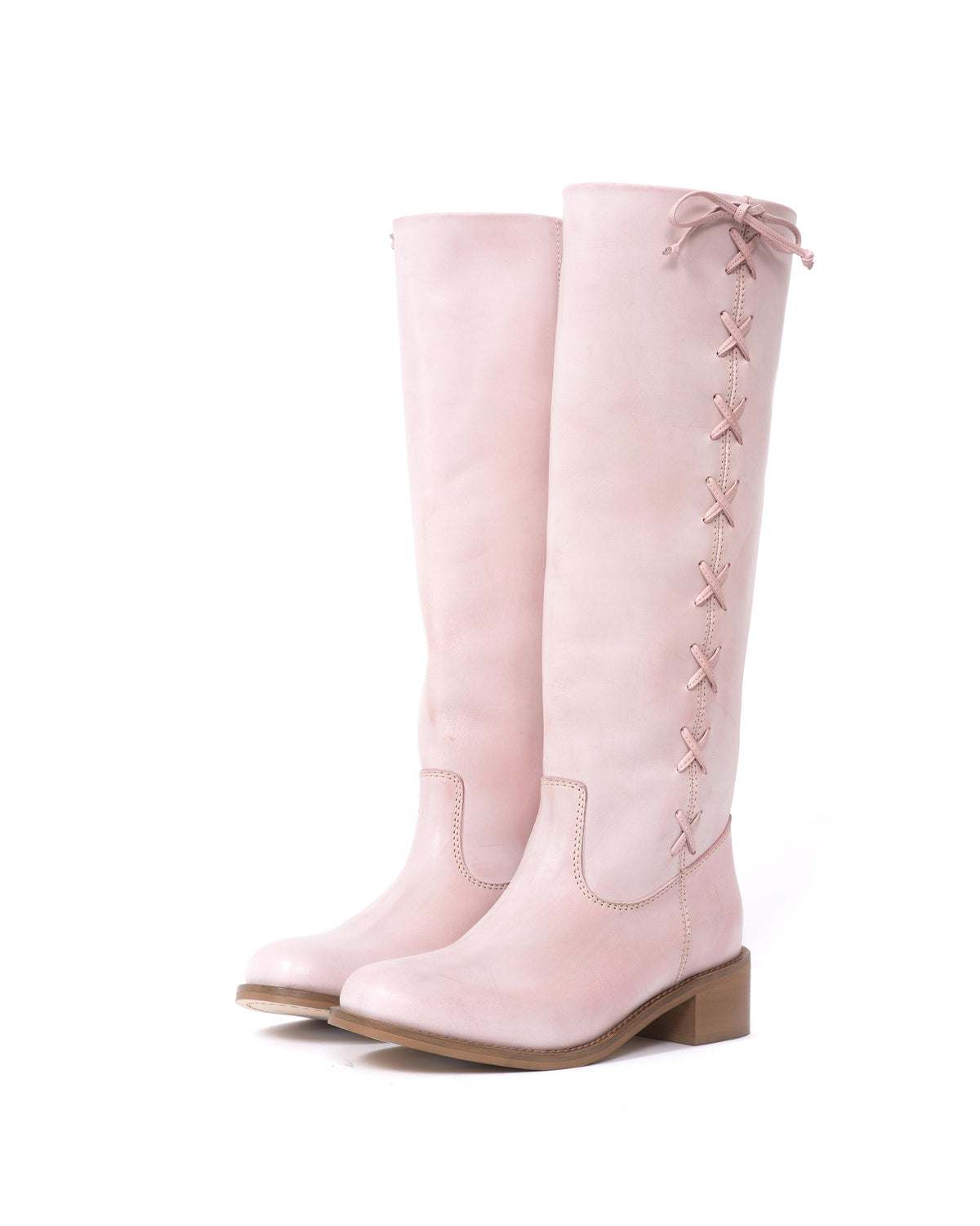 Dico Ann Side laces Escovado Pink