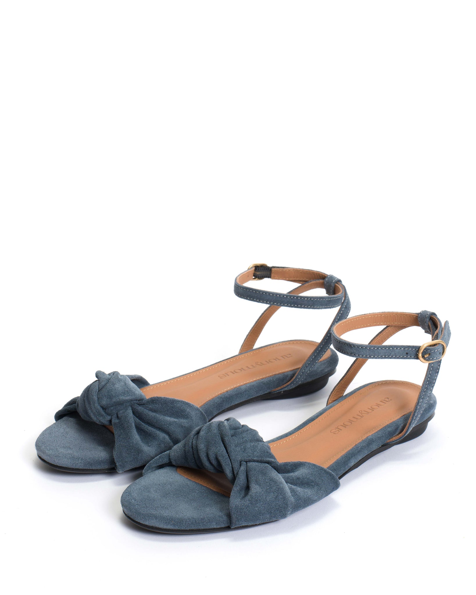 Aliza 10 Calf suede Denim blue - Anonymous Copenhagen