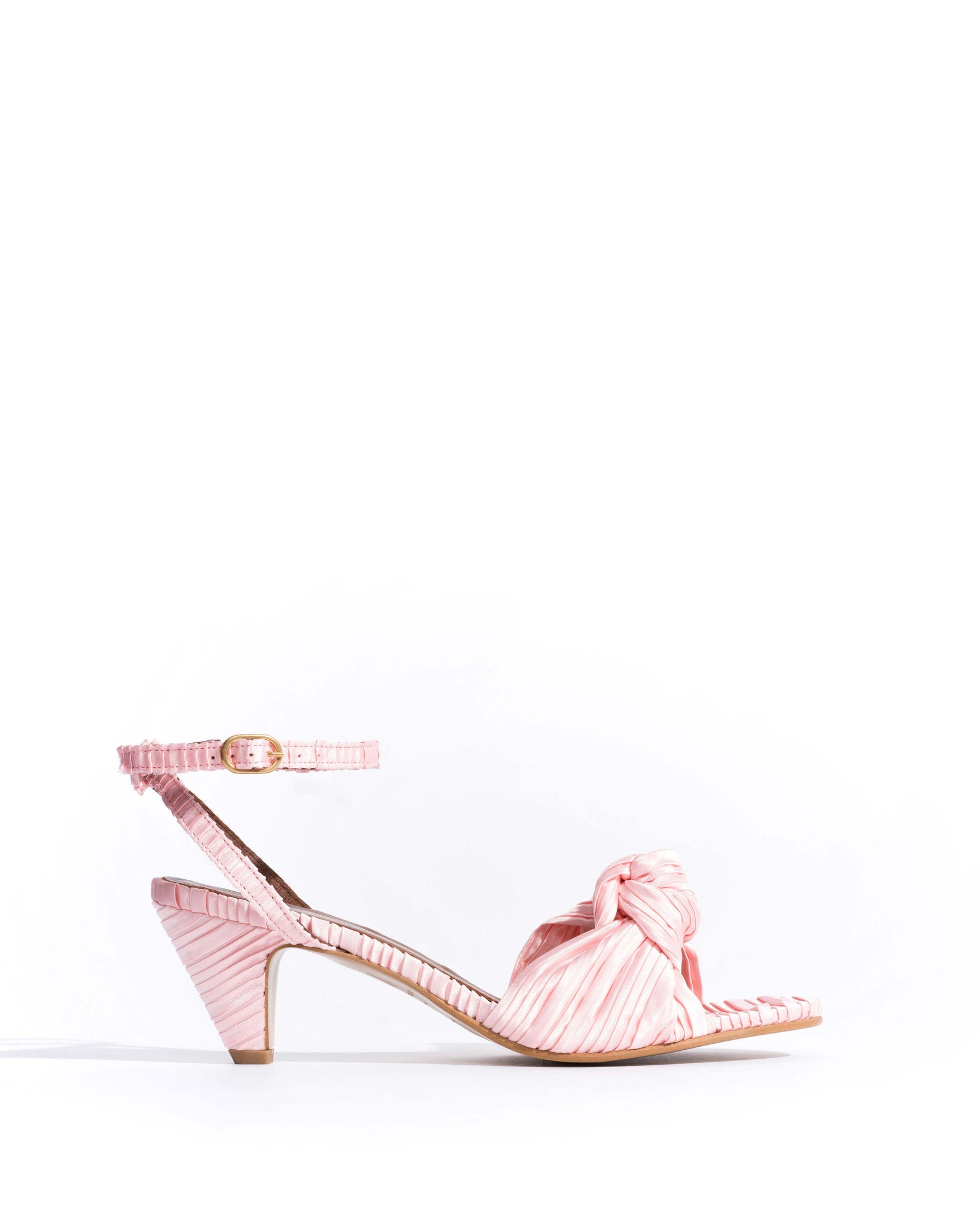 Aliza 50 stiletto Pleated satin Dreamy pink