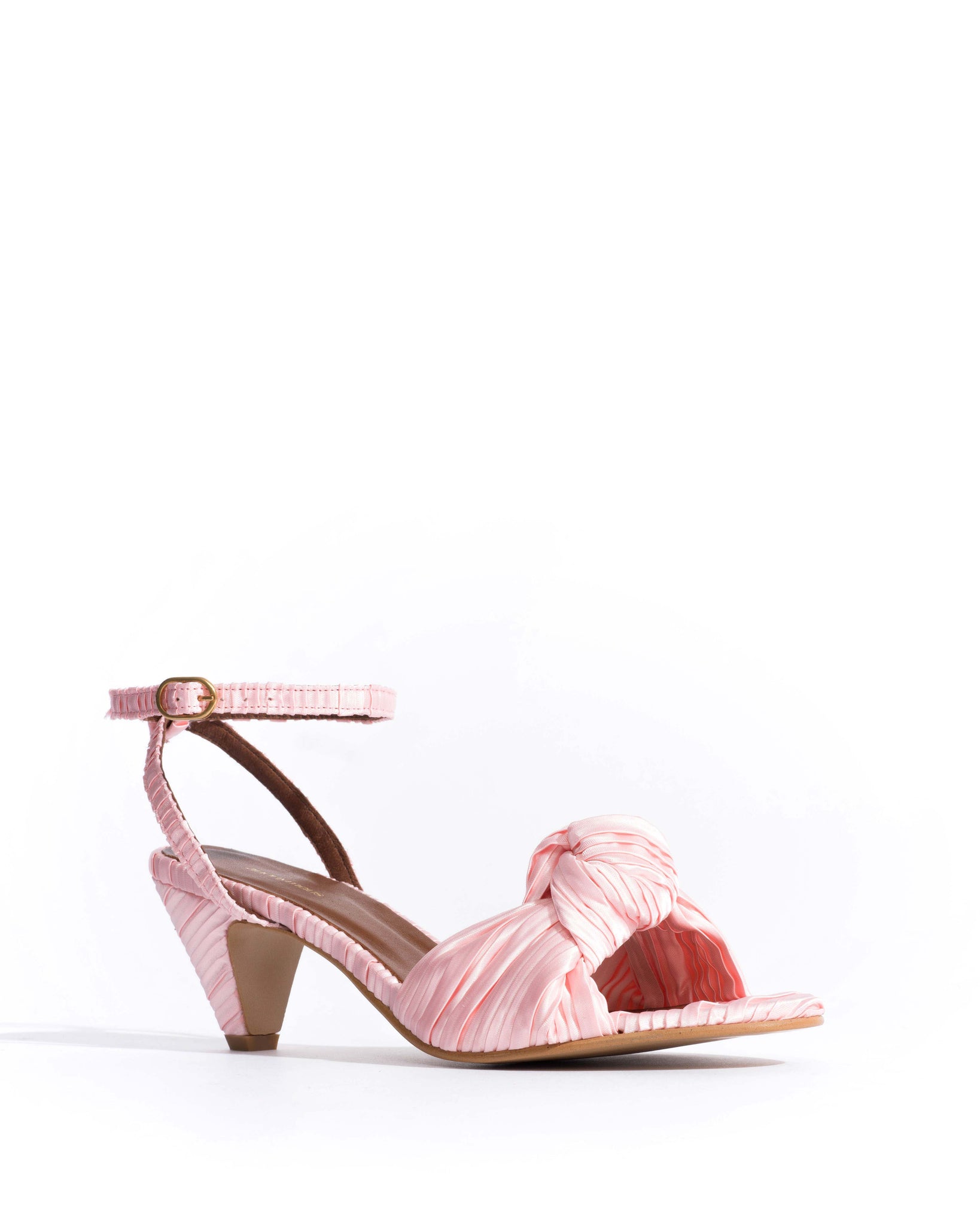 Aliza 50 stiletto Pleated satin Dreamy pink
