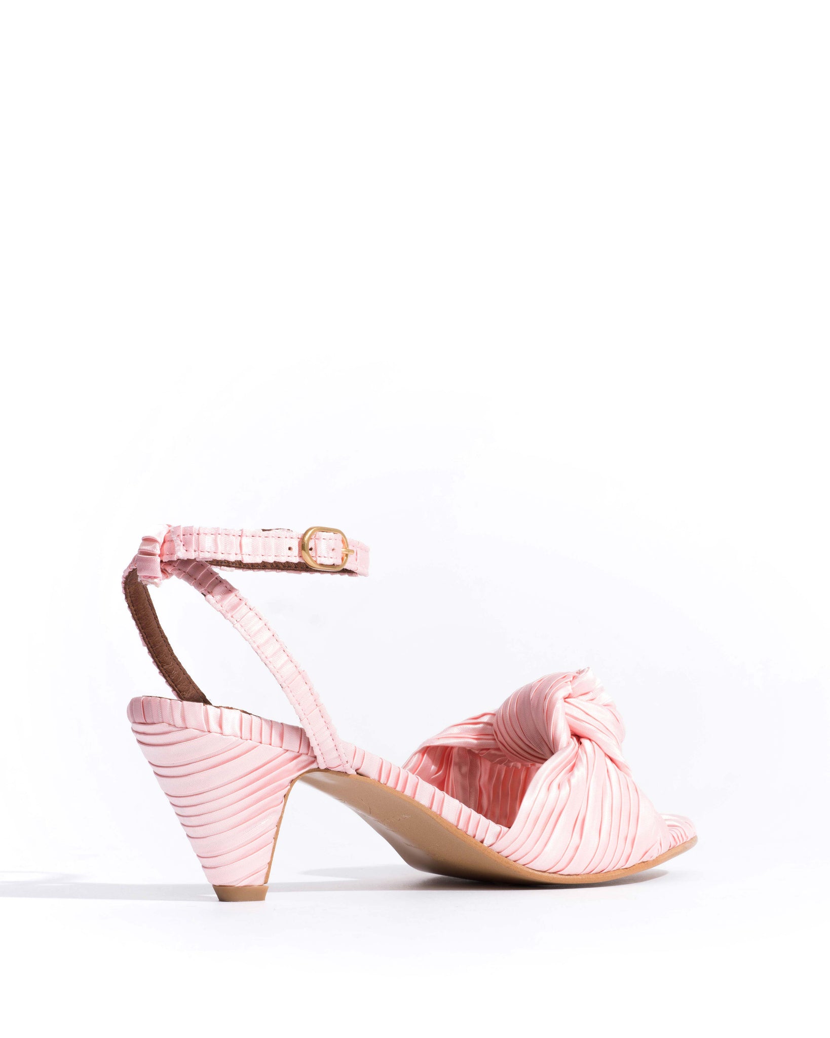 Aliza 50 stiletto Pleated satin Dreamy pink