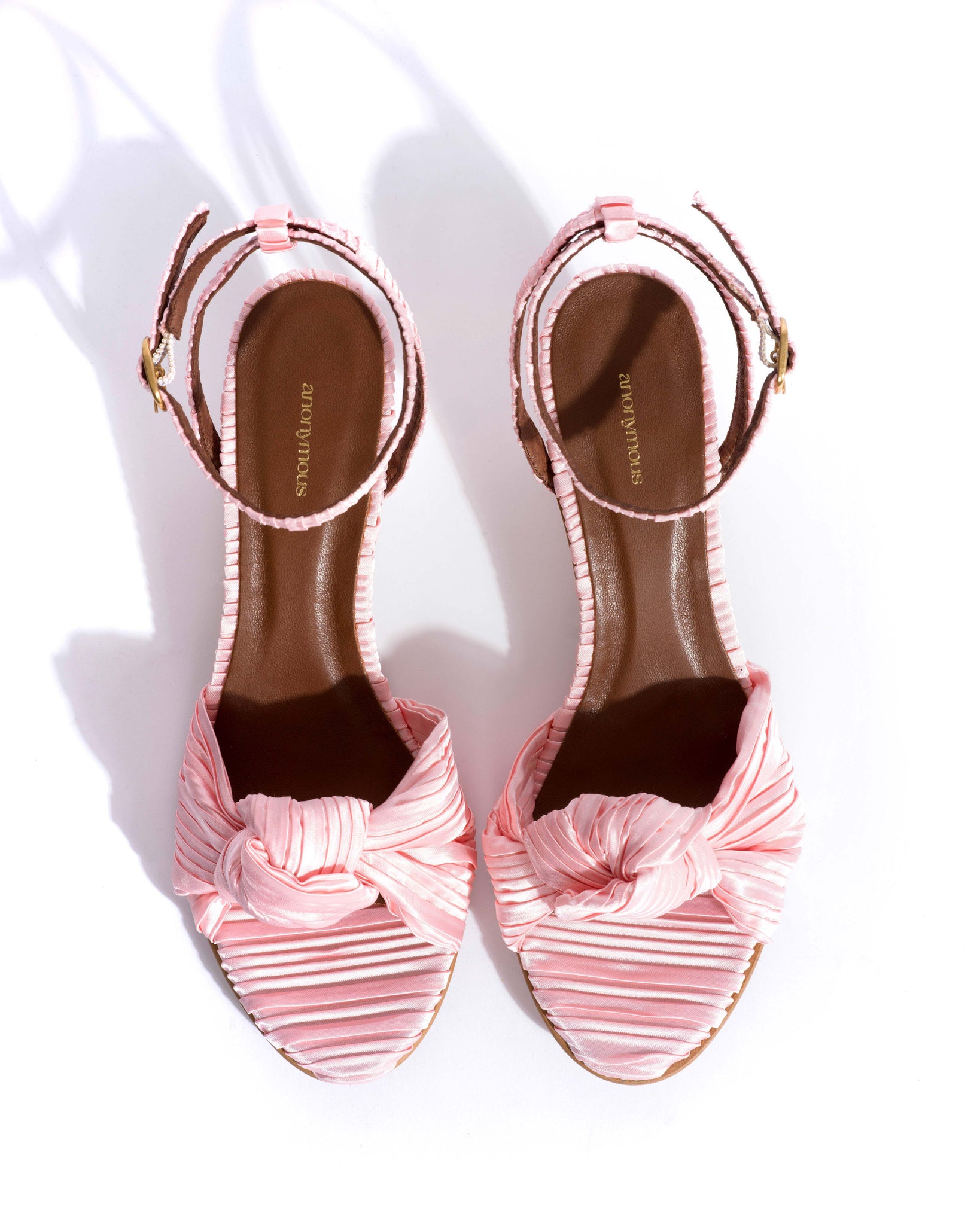 Aliza 50 stiletto Pleated satin Dreamy pink
