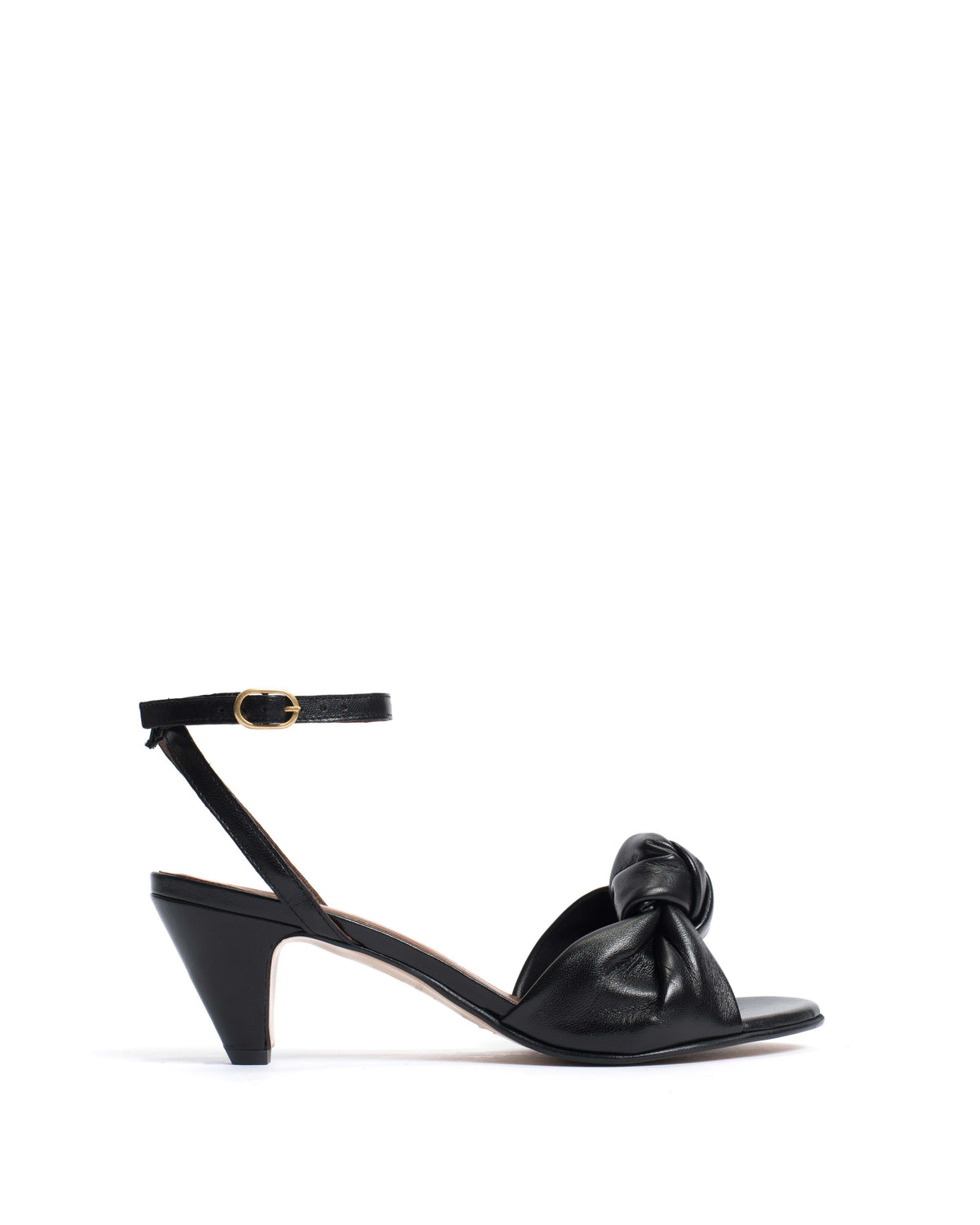 Aliza 50 stiletto Shiny lamb Black