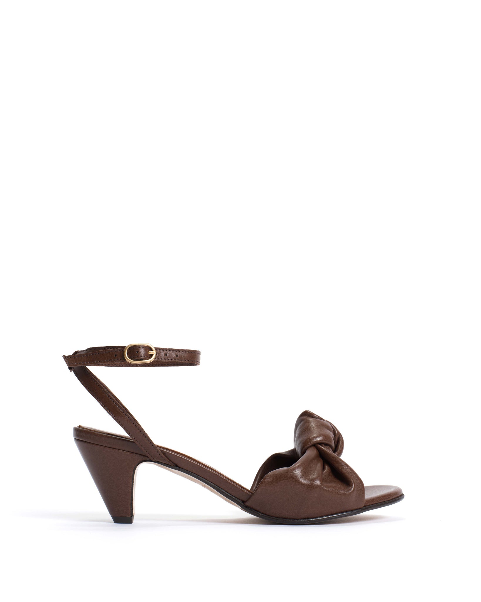 Aliza 50 stiletto Shiny lamb Chocolate - Anonymous Copenhagen