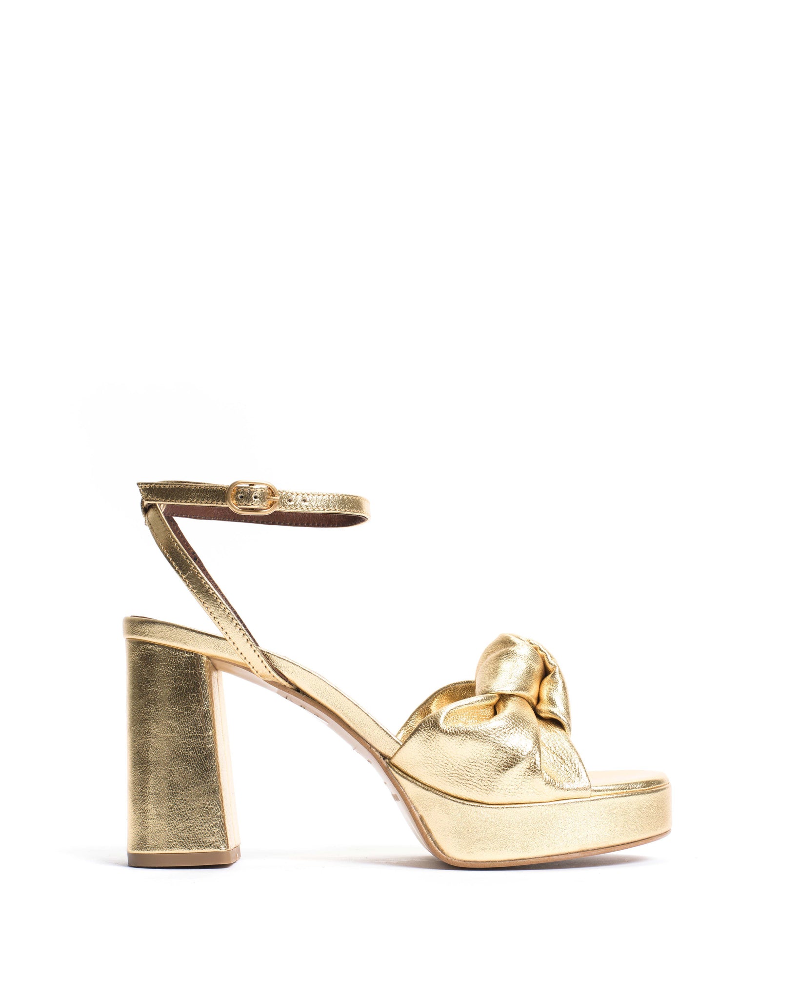 Aliza 85 platform Metallic goat Gold - Anonymous Copenhagen