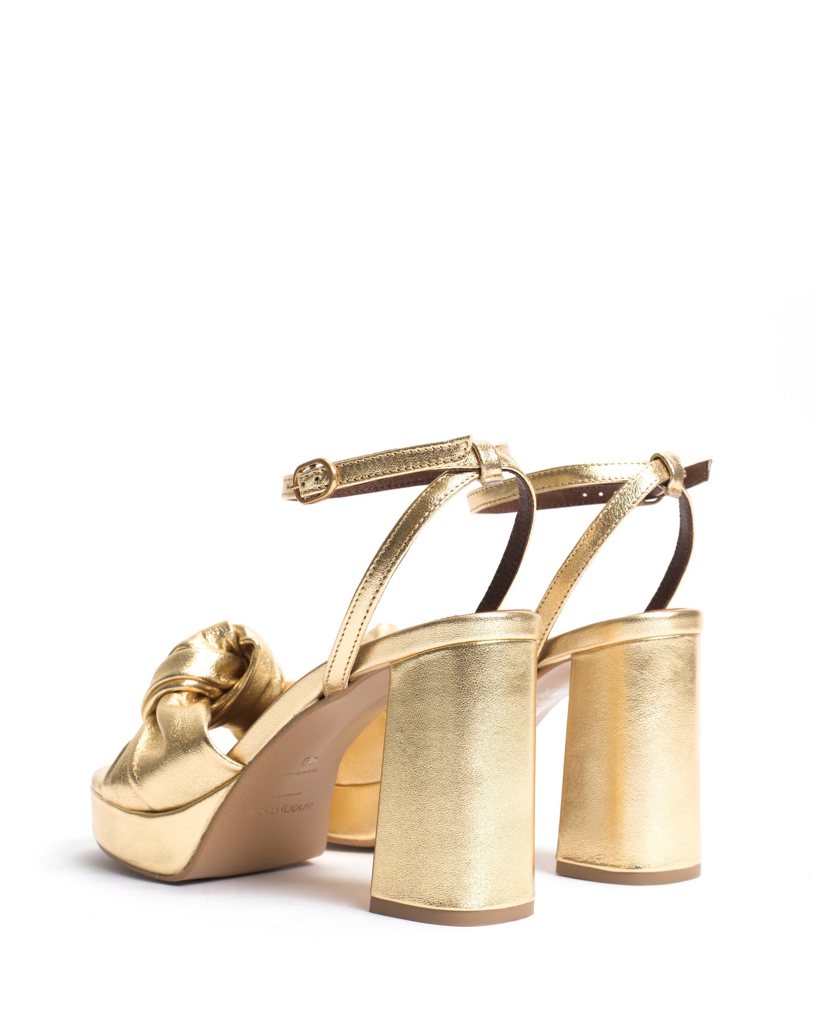 Aliza 85 platform Metallic goat Gold - Anonymous Copenhagen