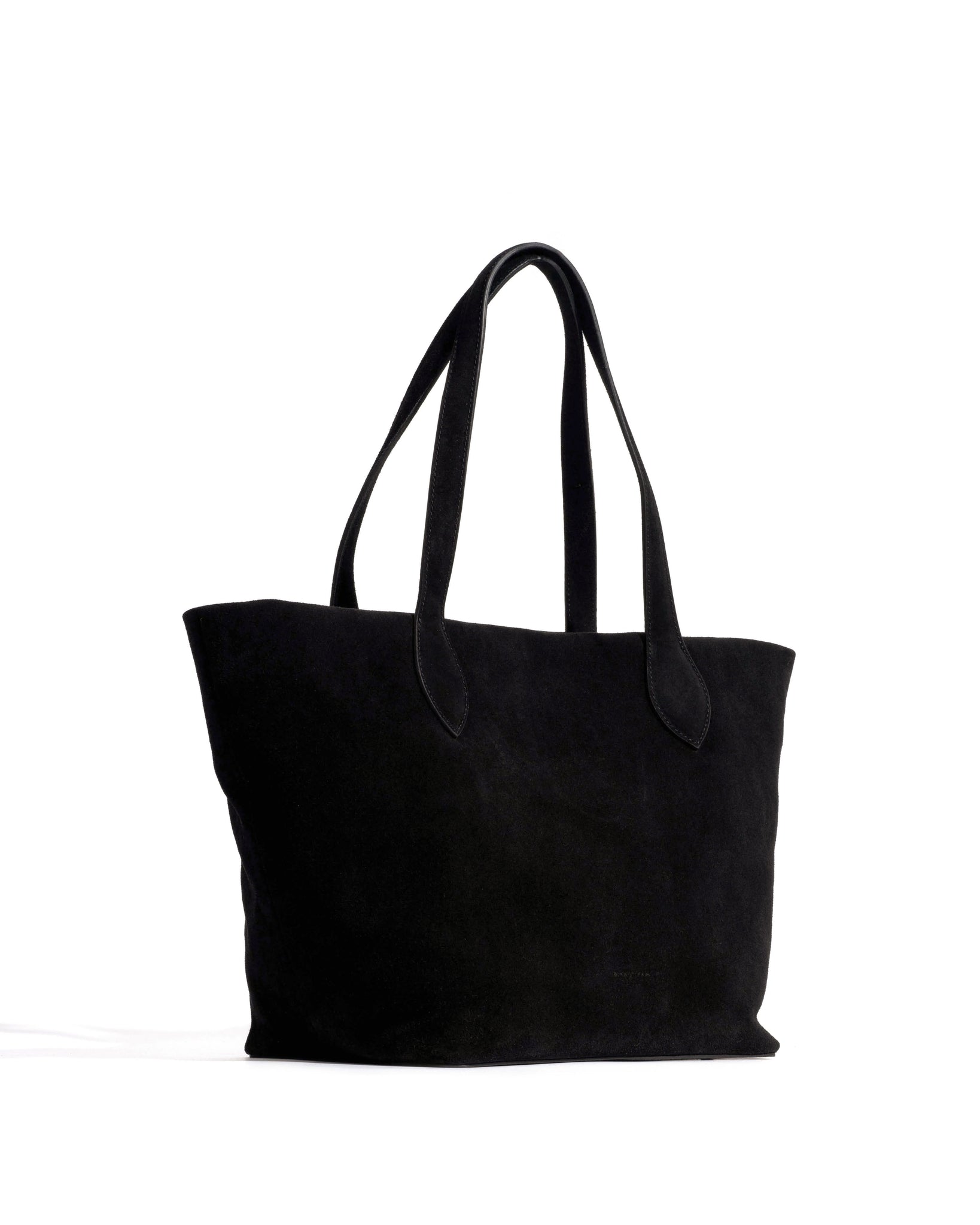 Arya carryall bag Calf suede Black - Anonymous Copenhagen