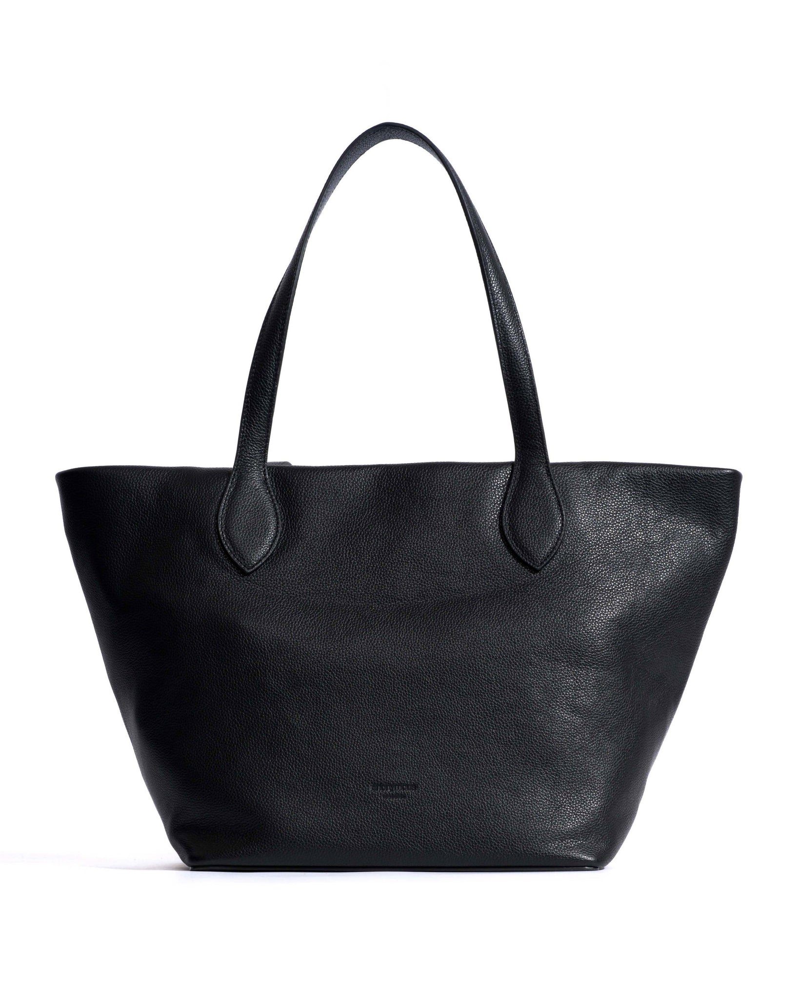 Arya everyday carryall Pebbled soft calf Black