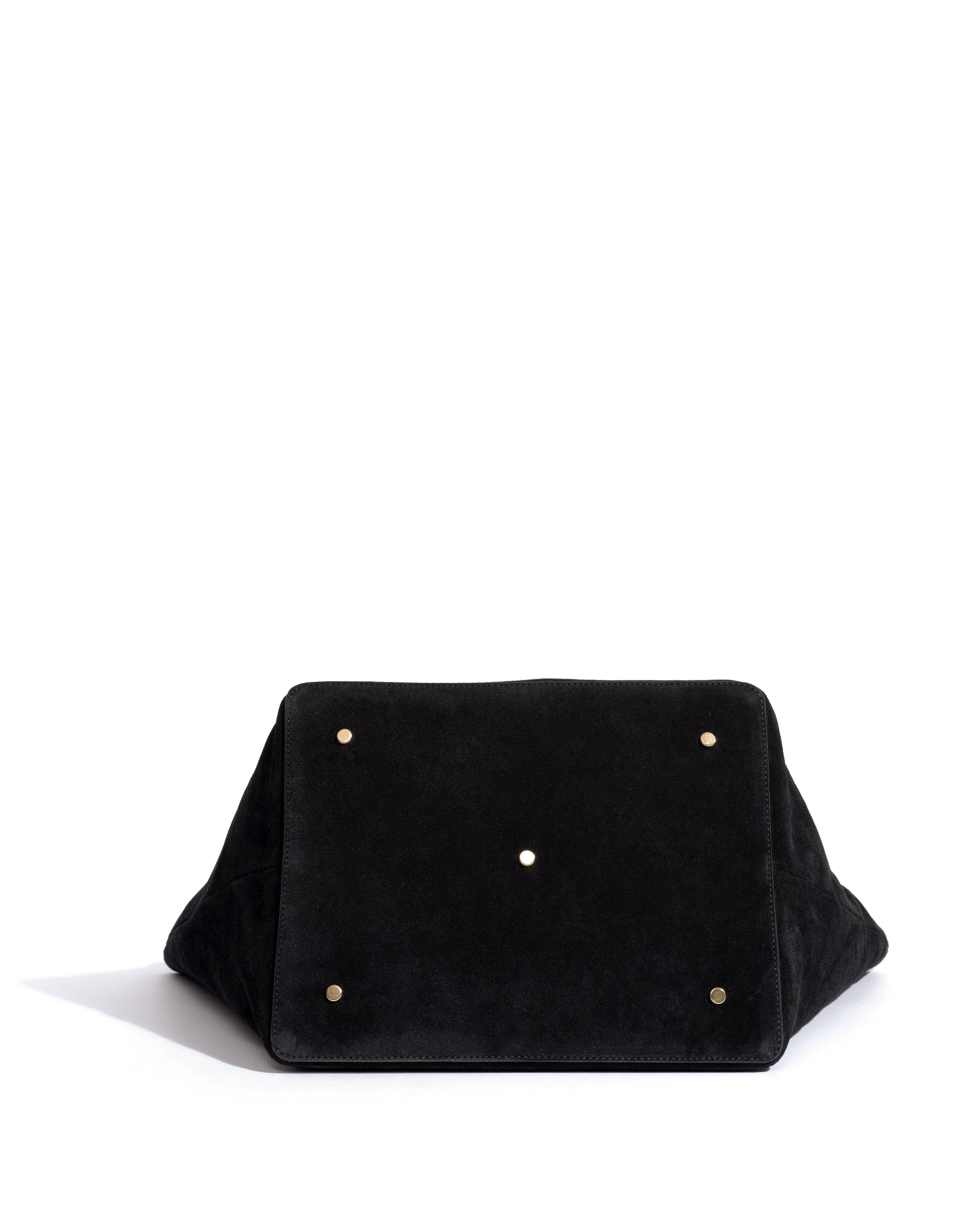Arya carryall bag Calf suede Black