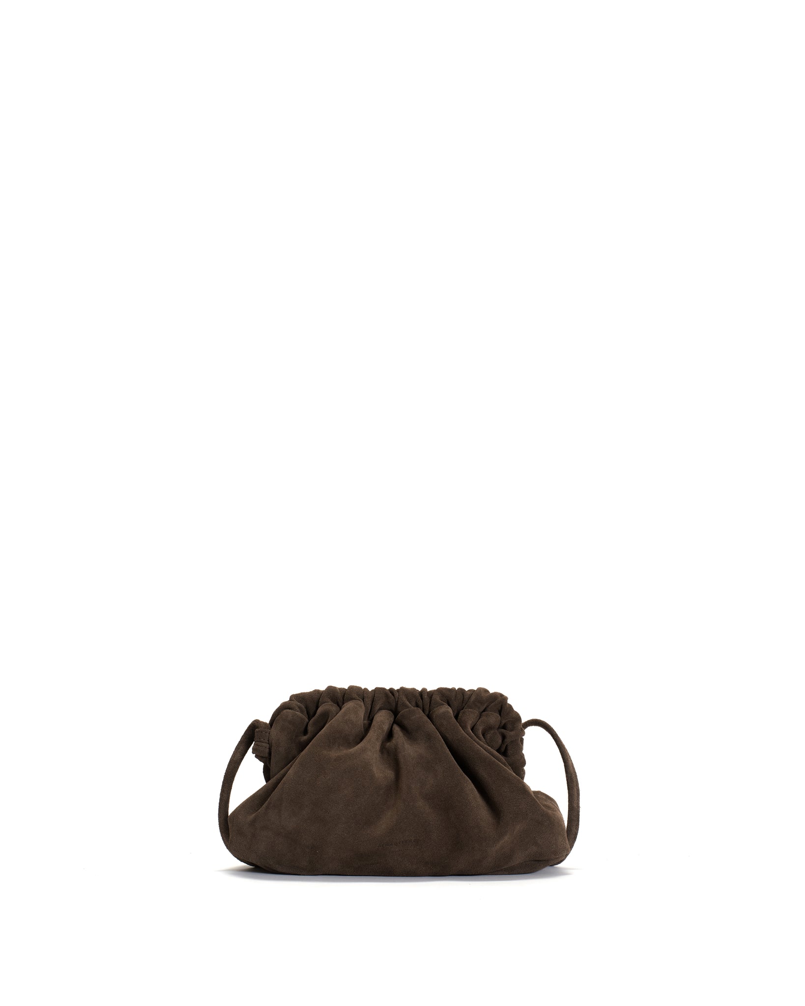 Hally petite cloud bag Calf suede Coffee brown - Anonymous Copenhagen