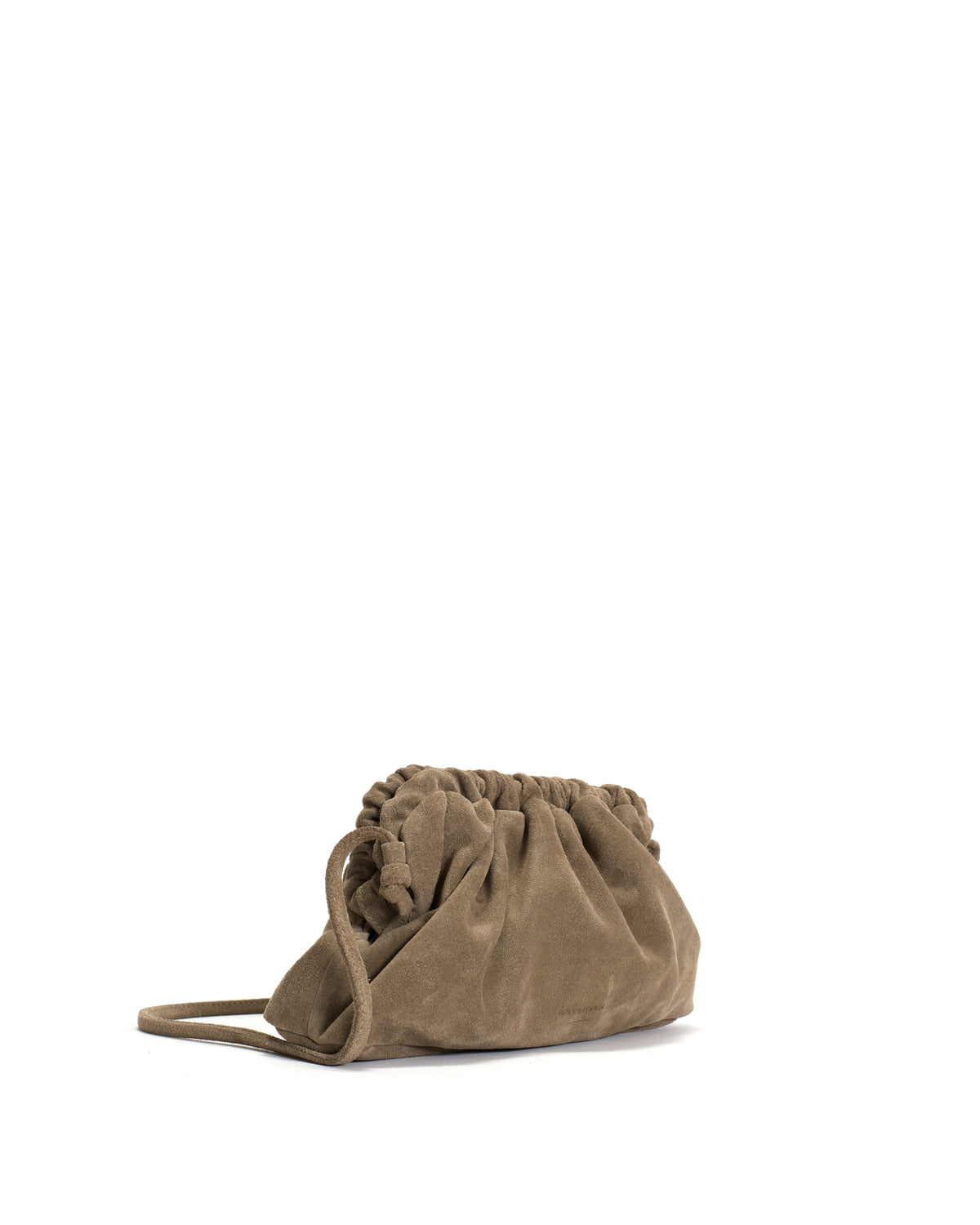 Hally petite cloud bag Calf suede Mushroom